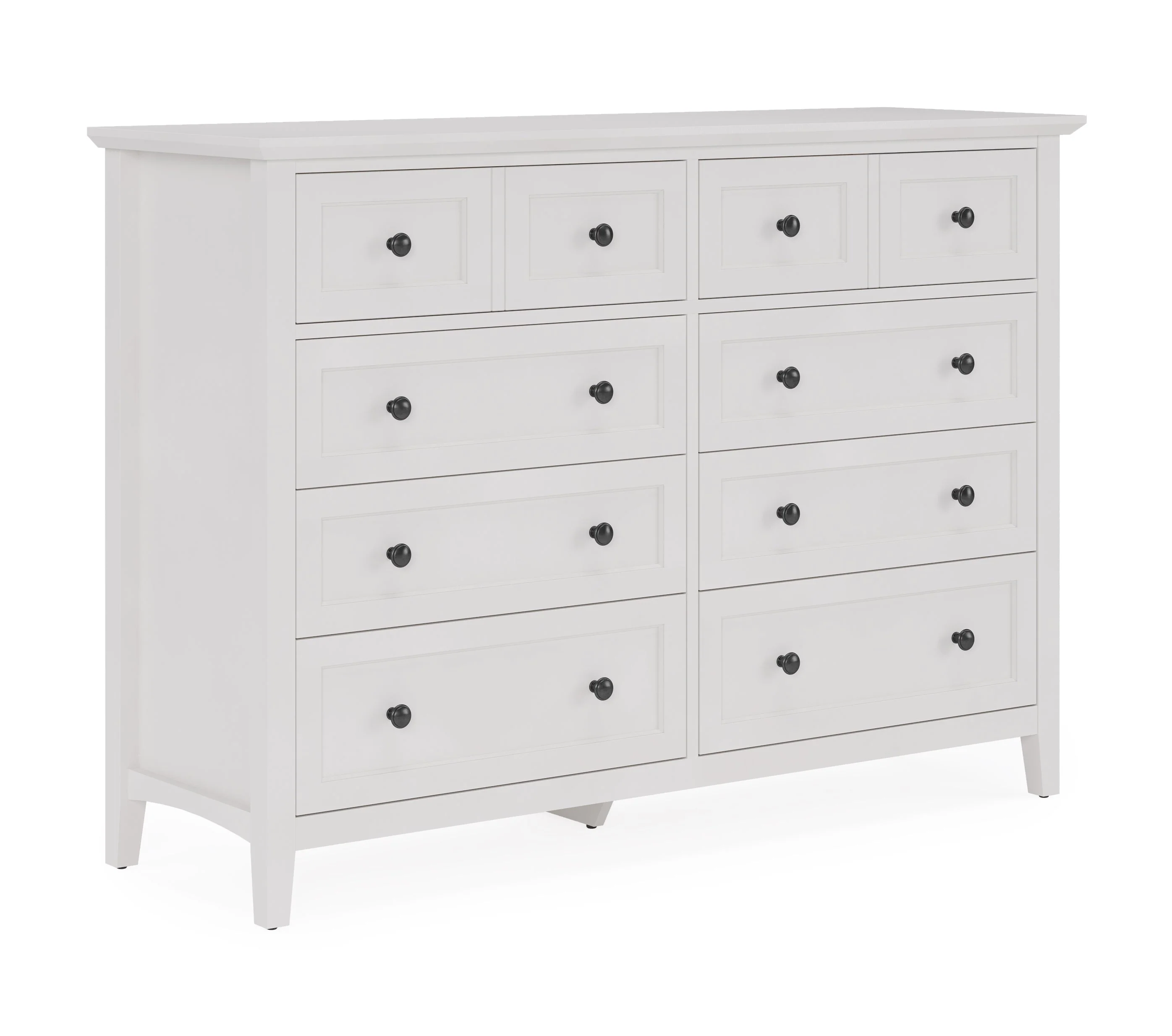 Grace Eight Drawer Dresser in Snowfall White - Image 6