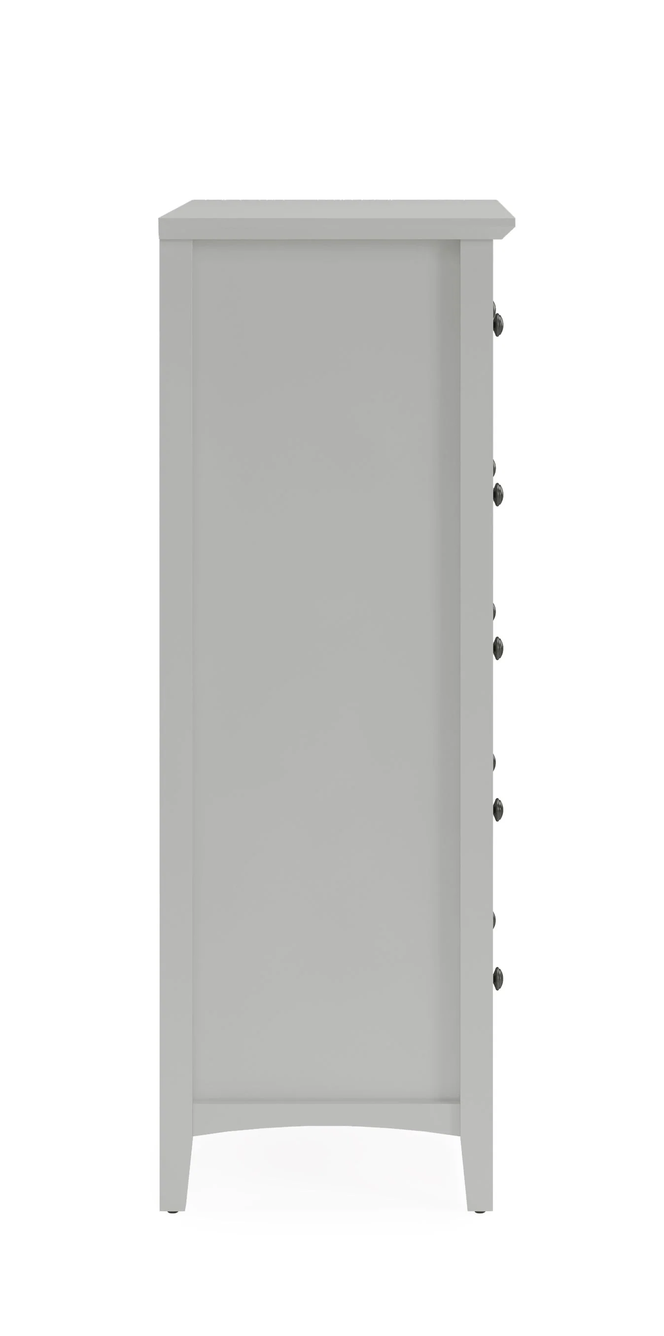 Grace Five Drawer Chest in Elephant Gray - Image 4