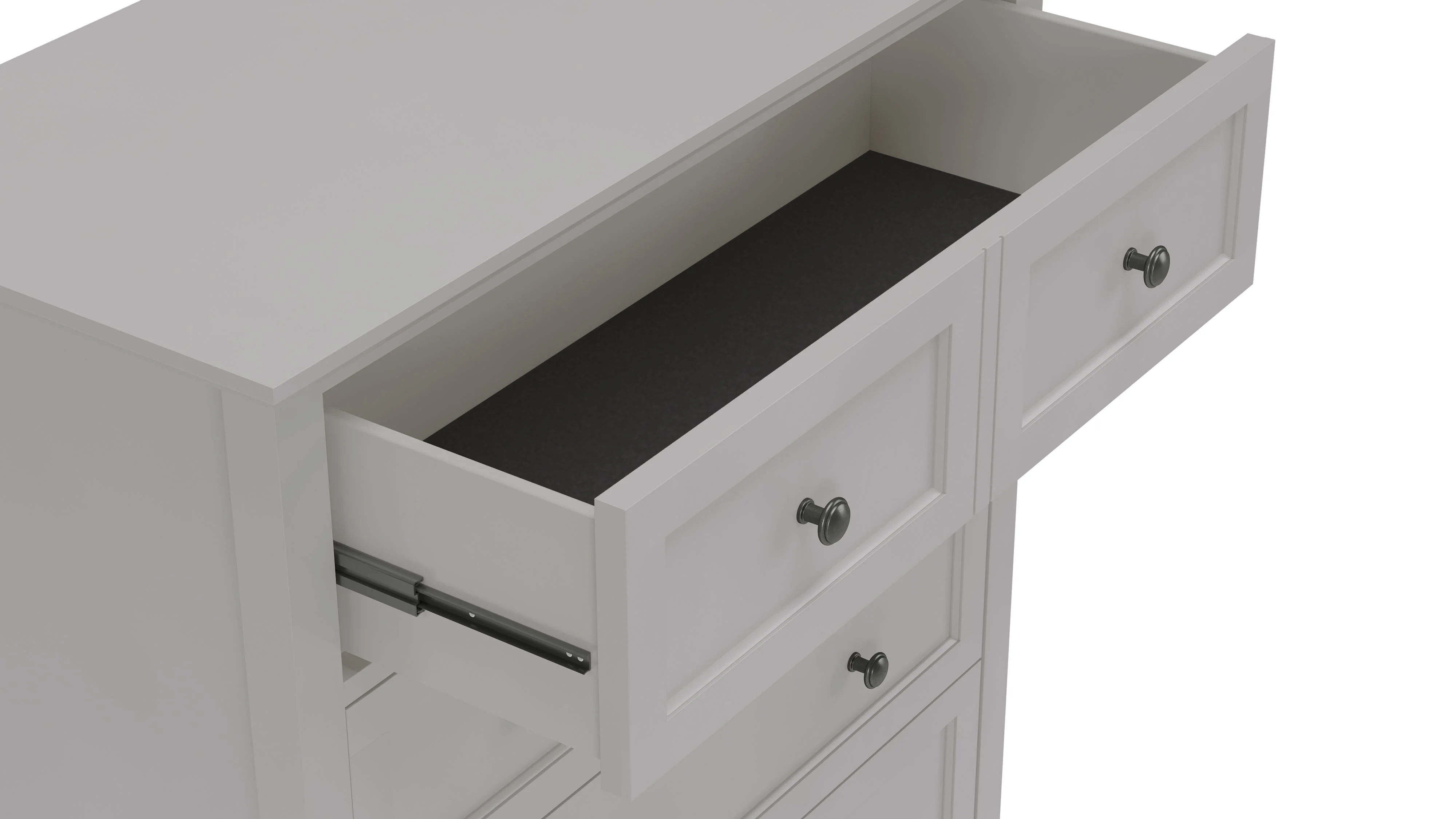 Grace Five Drawer Chest in Elephant Gray - Image 5