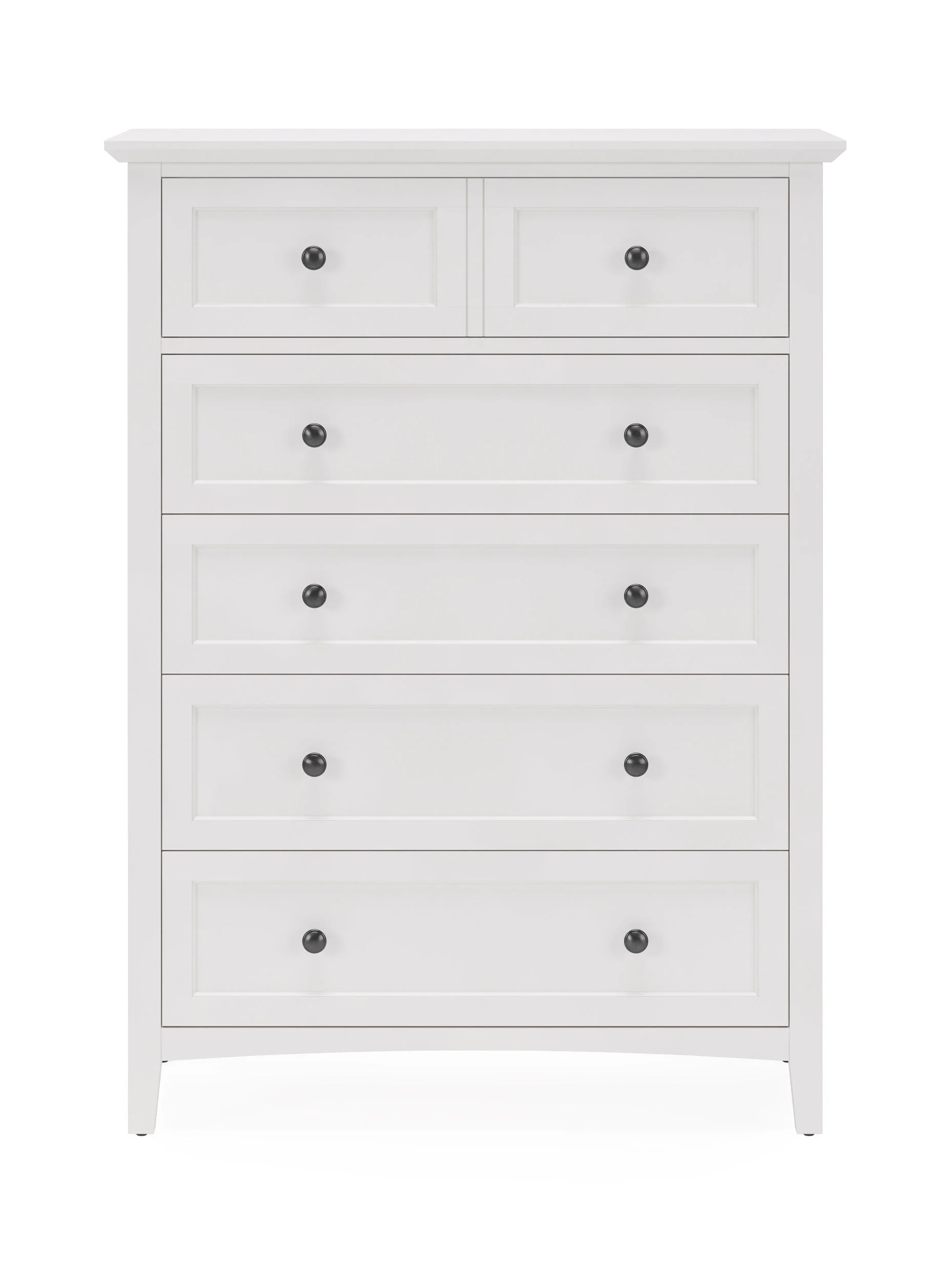 Grace Five Drawer Chest in Snowfall White - Image 6