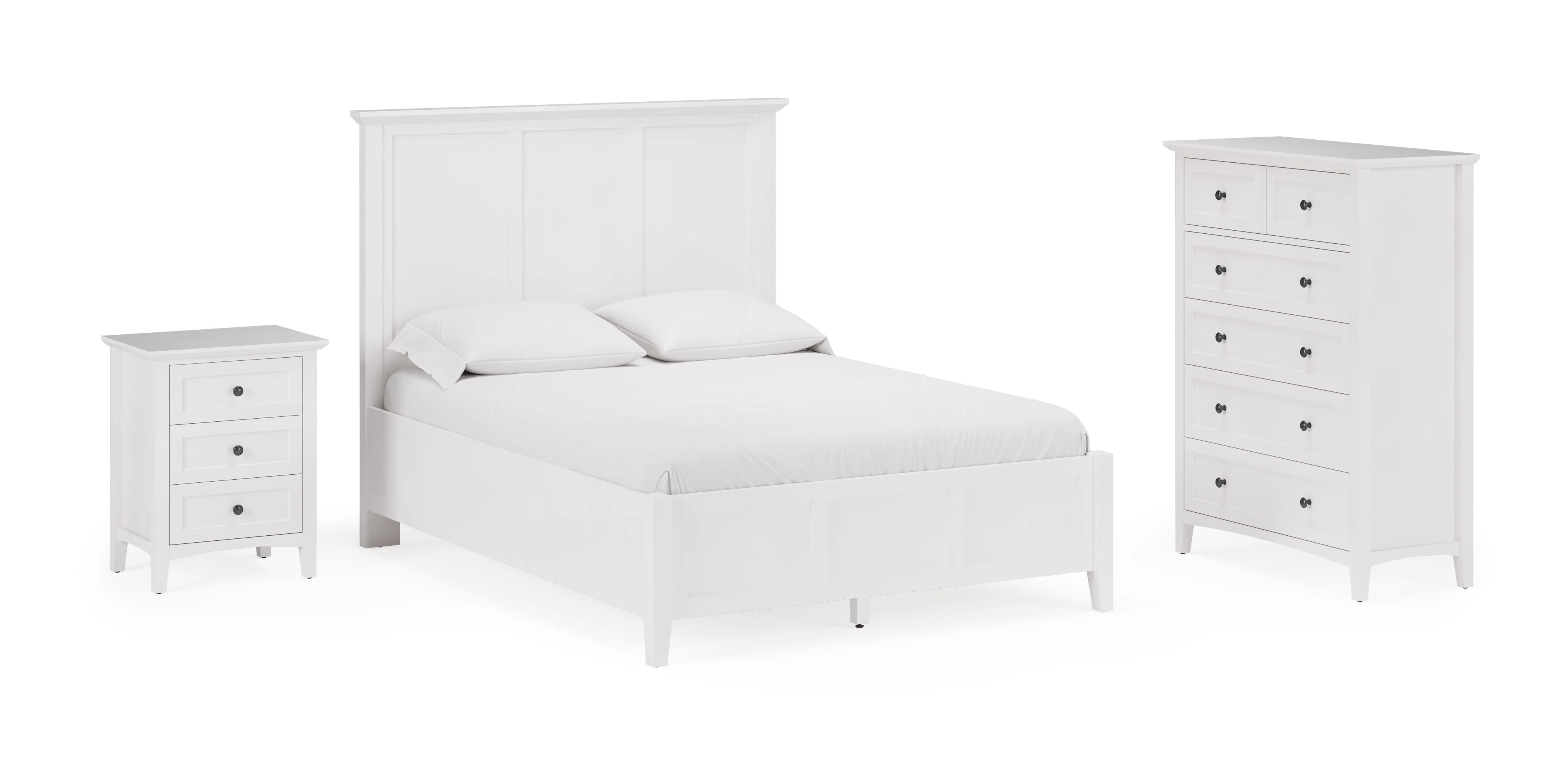 Grace Five Drawer Chest in Snowfall White - Image 9