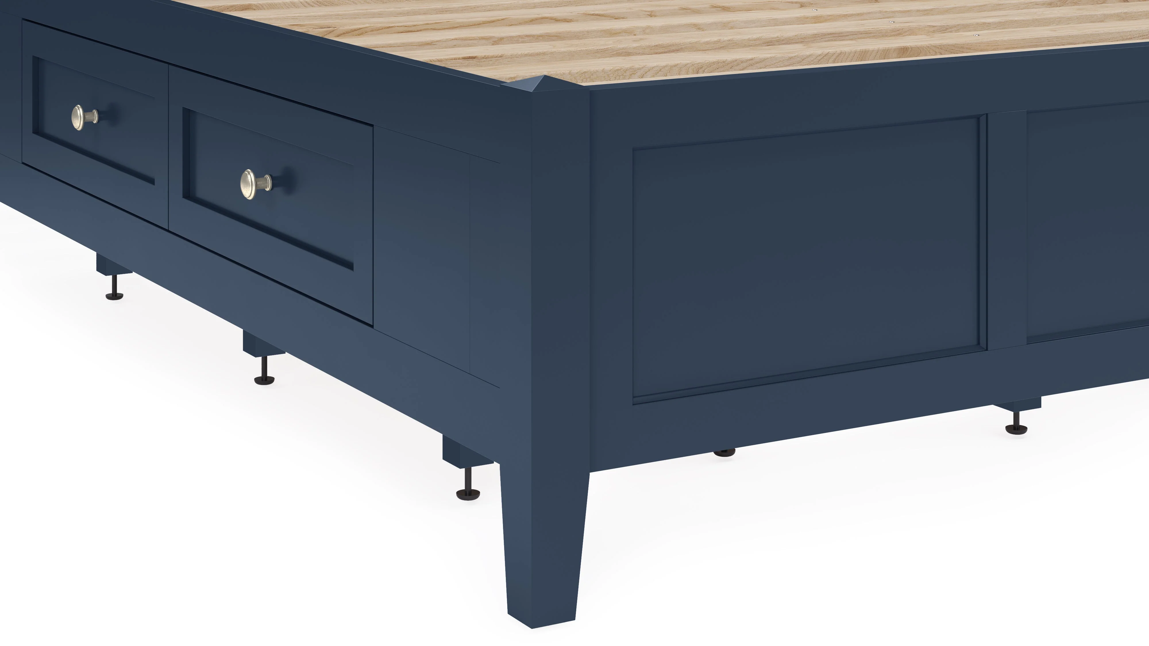 Grace Four Drawer California King Platform Storage Bed in Blueberry - Image 5