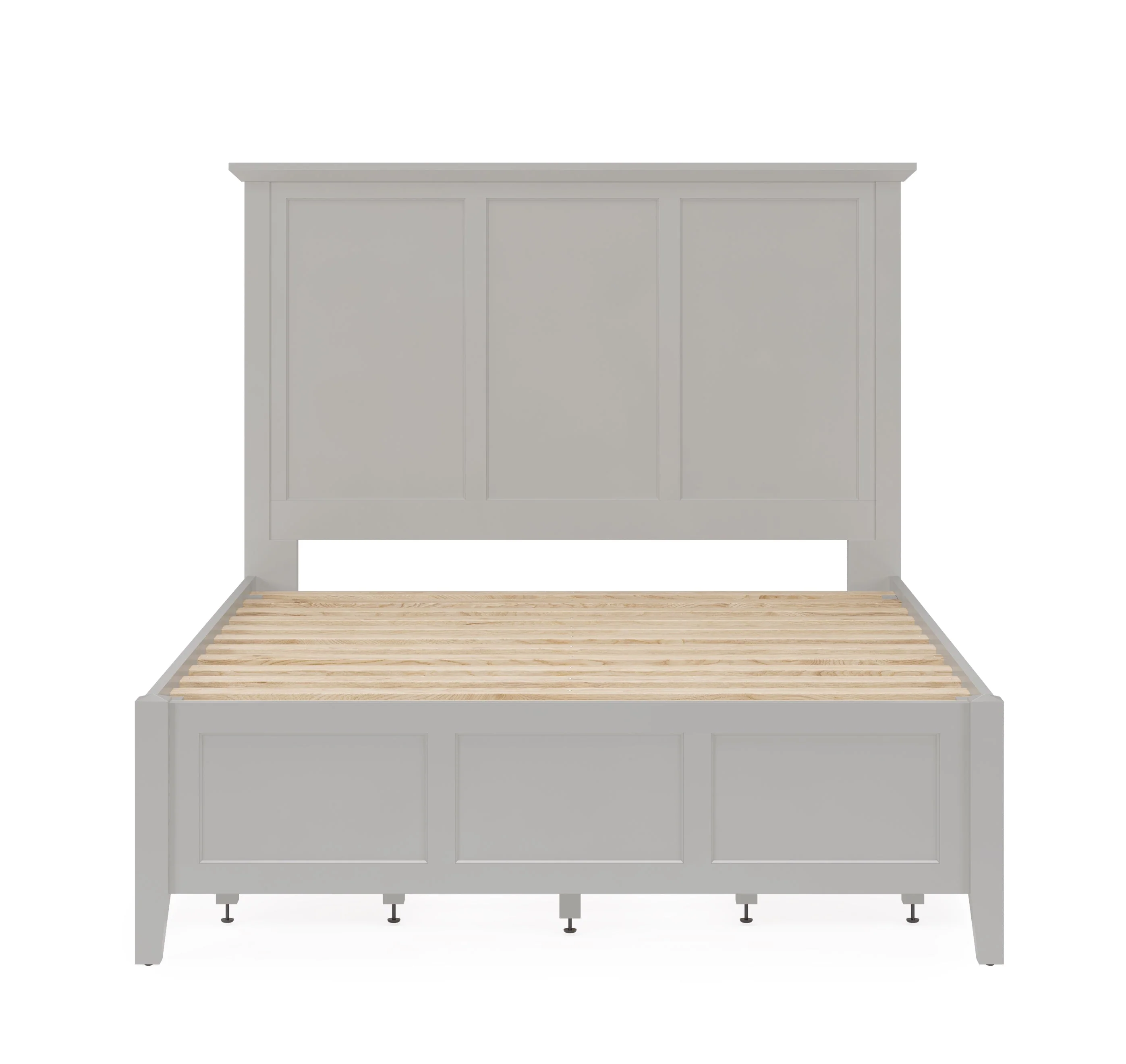 Grace Four Drawer Full Platform Storage Bed in Elephant Gray - Image 6