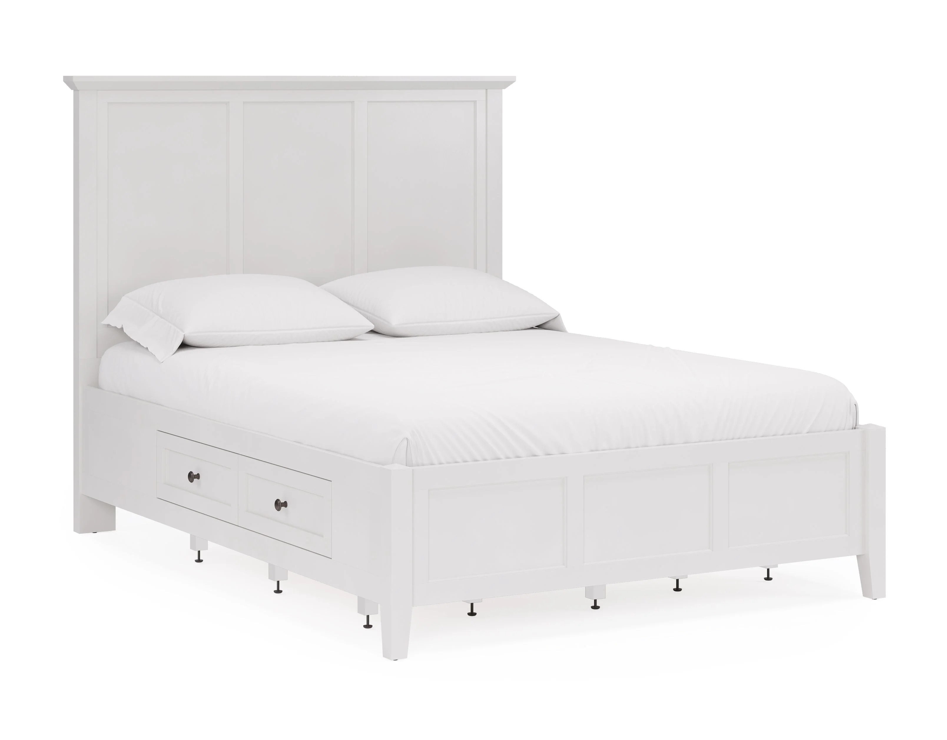Grace Four Drawer Full Platform Storage Bed in Snowfall White - Image 7
