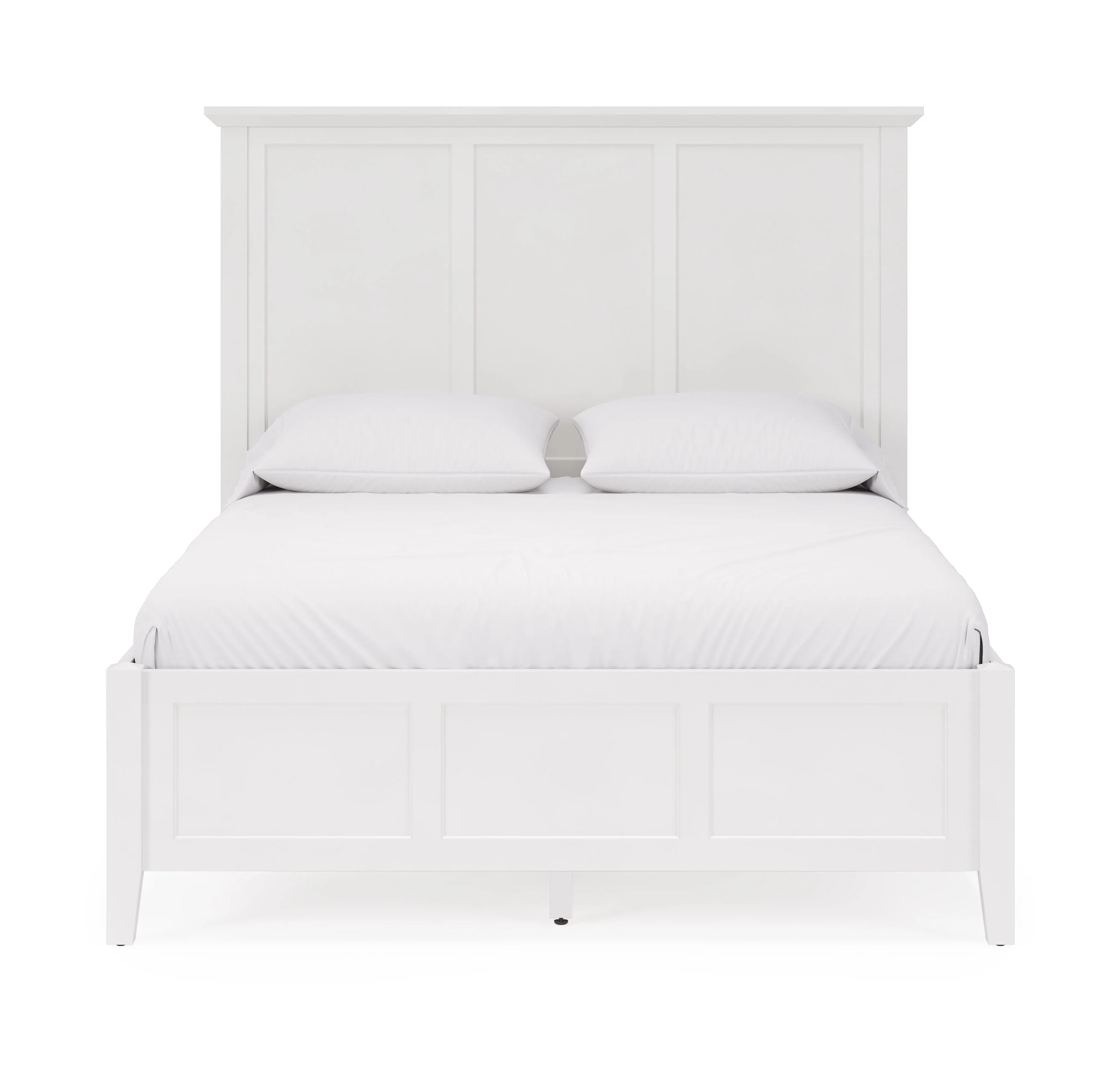 Grace Three California King Panel Bed in Snowfall White - Image 3