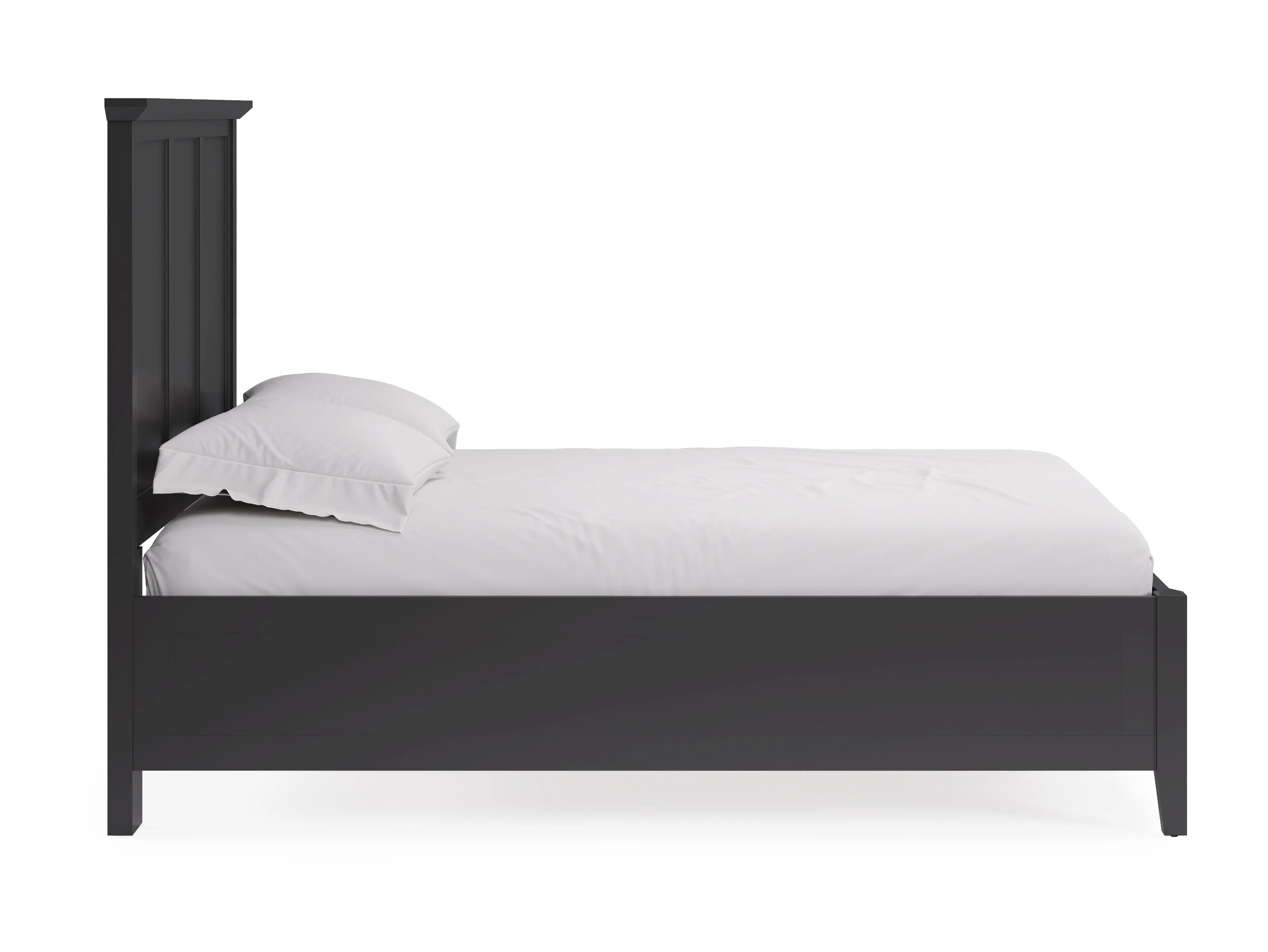 Grace Three Full Panel Bed in Raven Black - Image 4