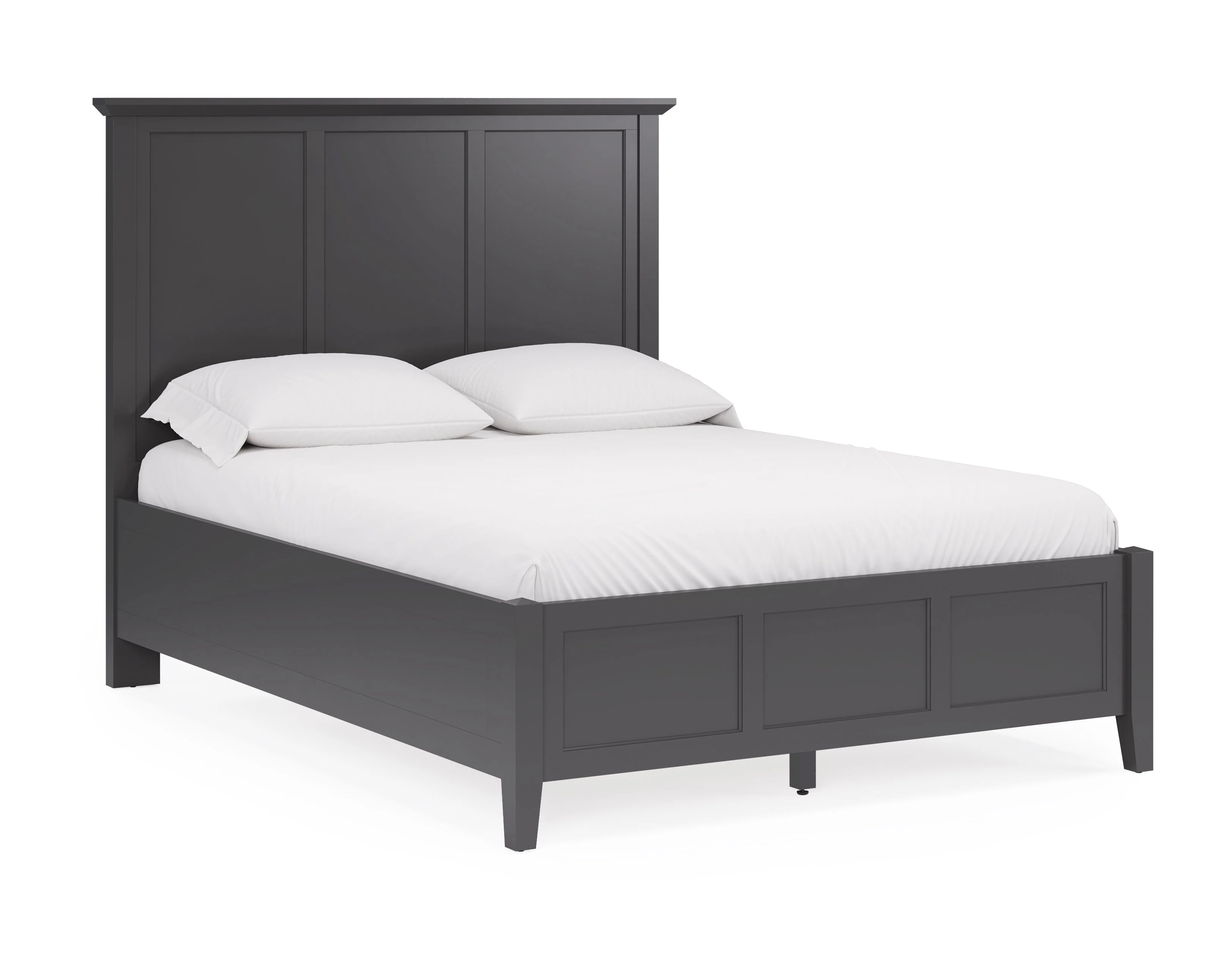 Grace Three Full Panel Bed in Raven Black - Image 5