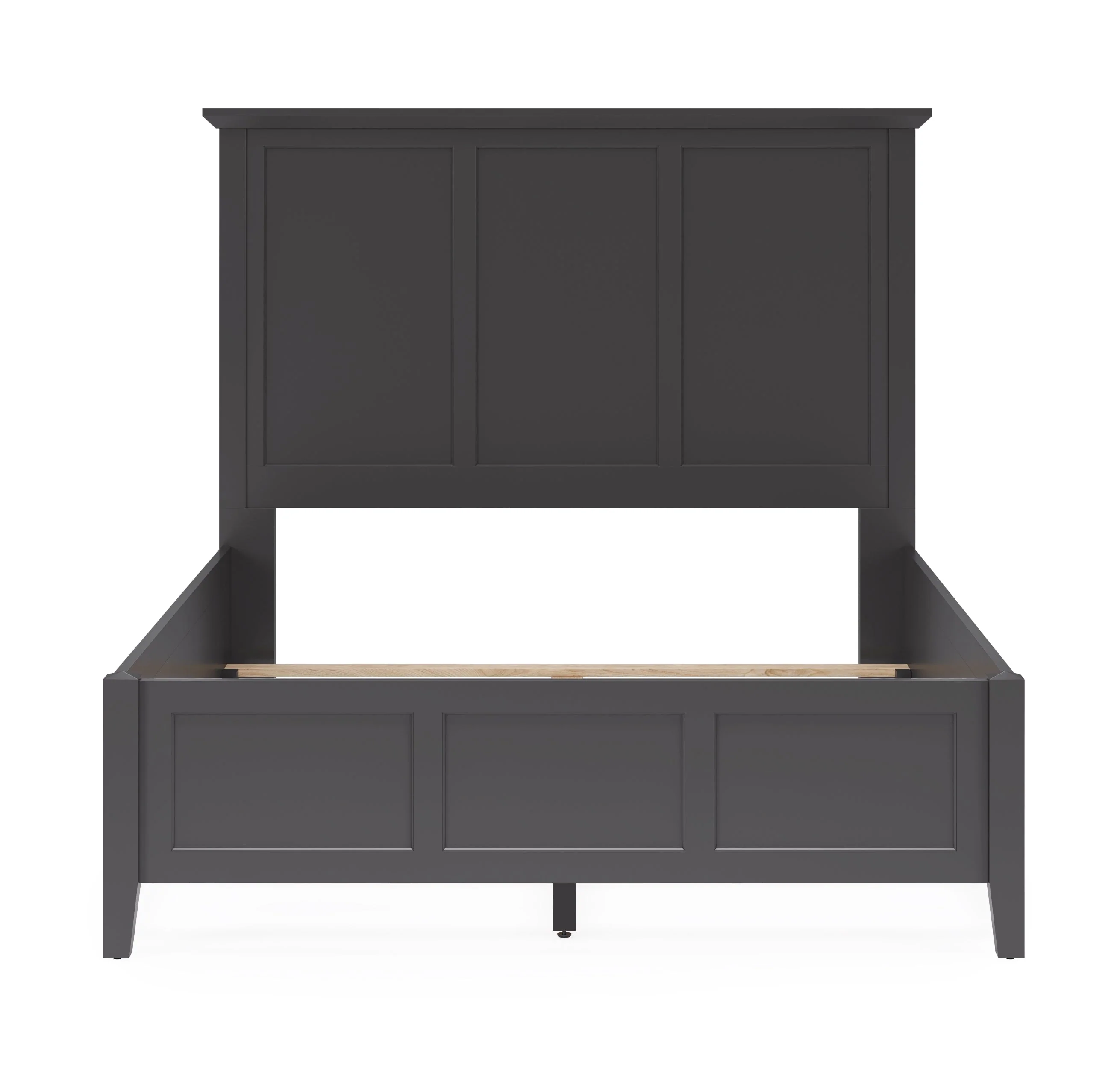 Grace Three Full Panel Bed in Raven Black - Image 6