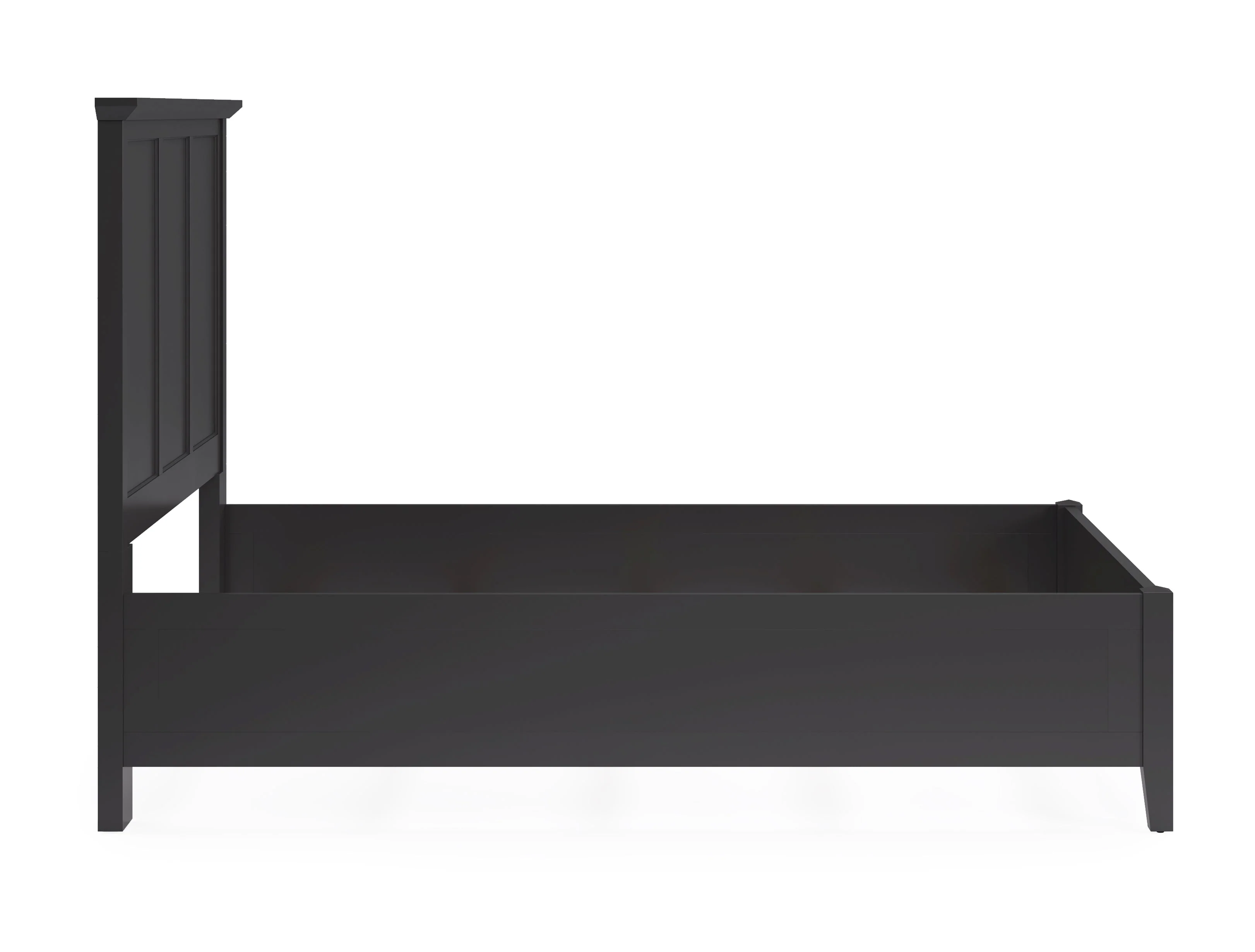 Grace Three Full Panel Bed in Raven Black - Image 7