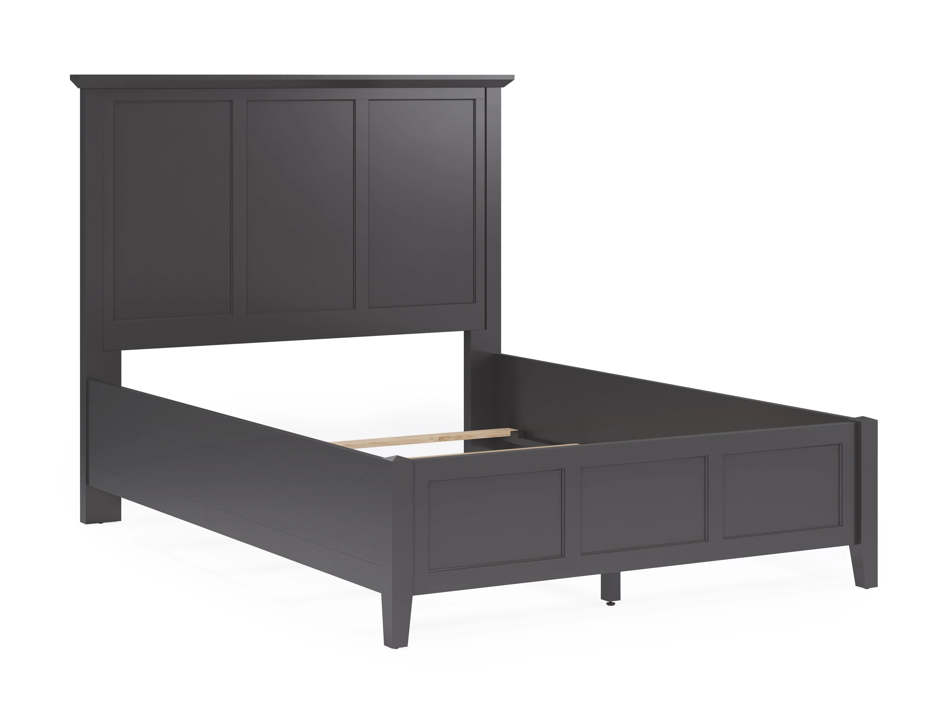 Grace Three Queen Panel Bed in Raven Black - Image 2