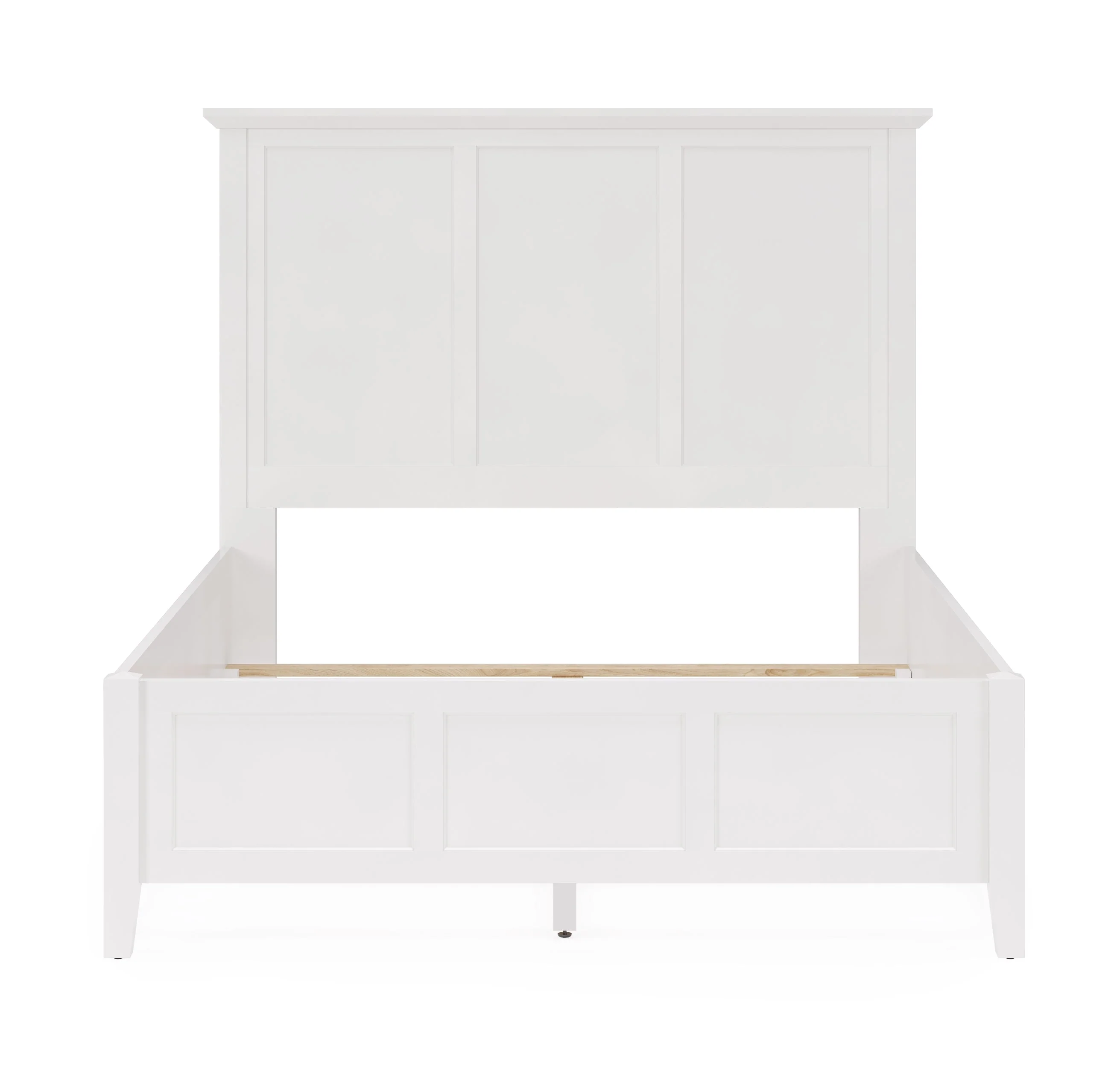 Grace Three Queen Panel Bed in Snowfall White - Image 6