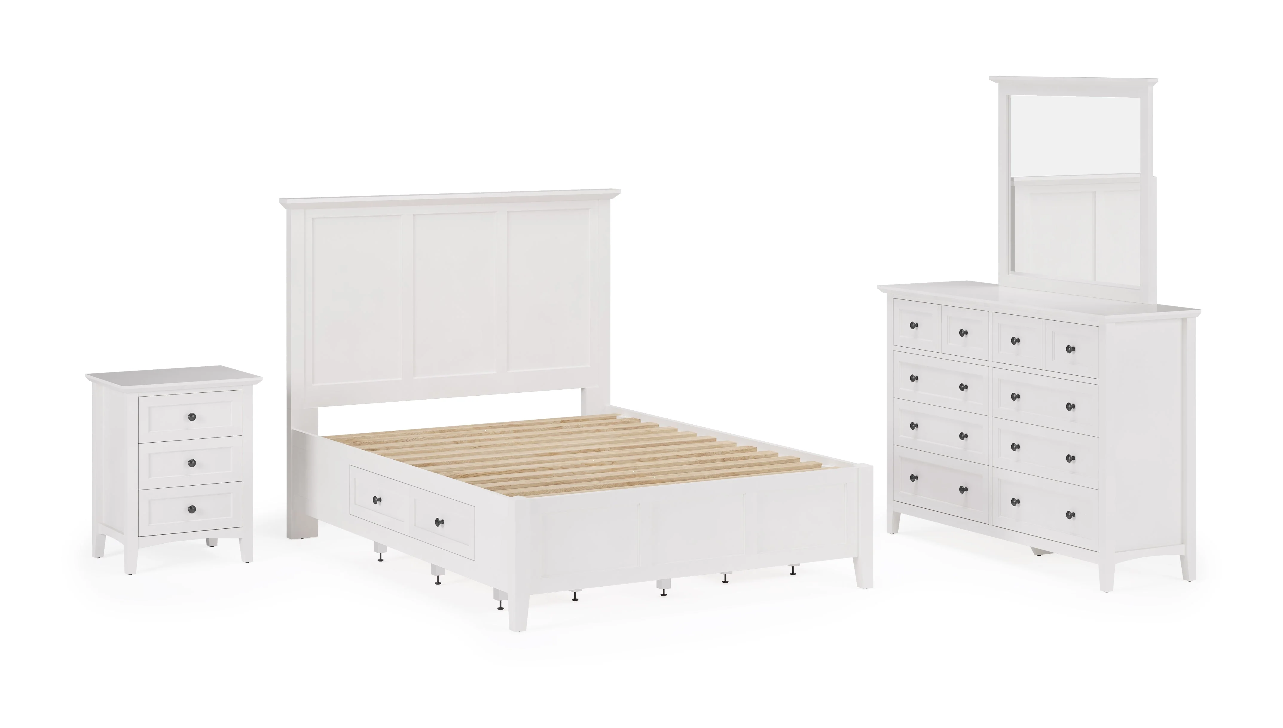 Grace Wall or Dresser Mirror in Snowfall White - Image 10