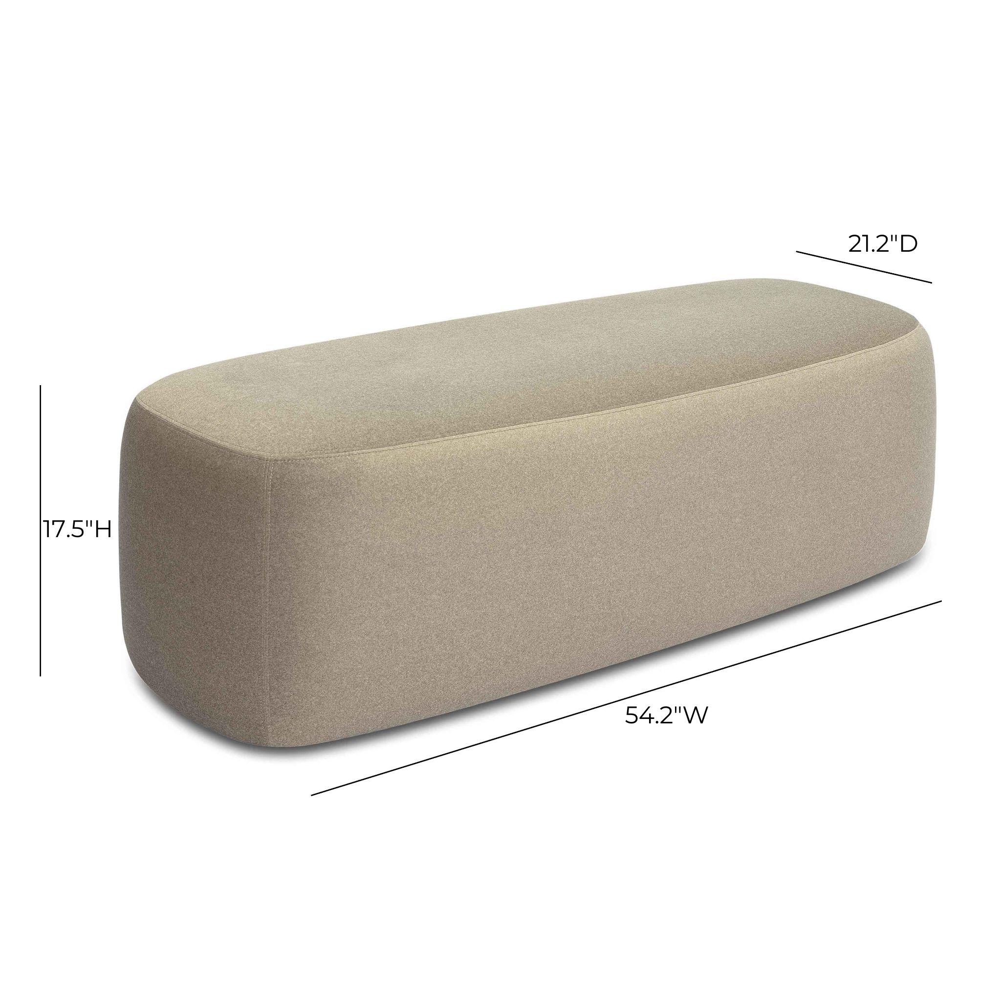 Graceland Faux Mohair Bench - Image 13