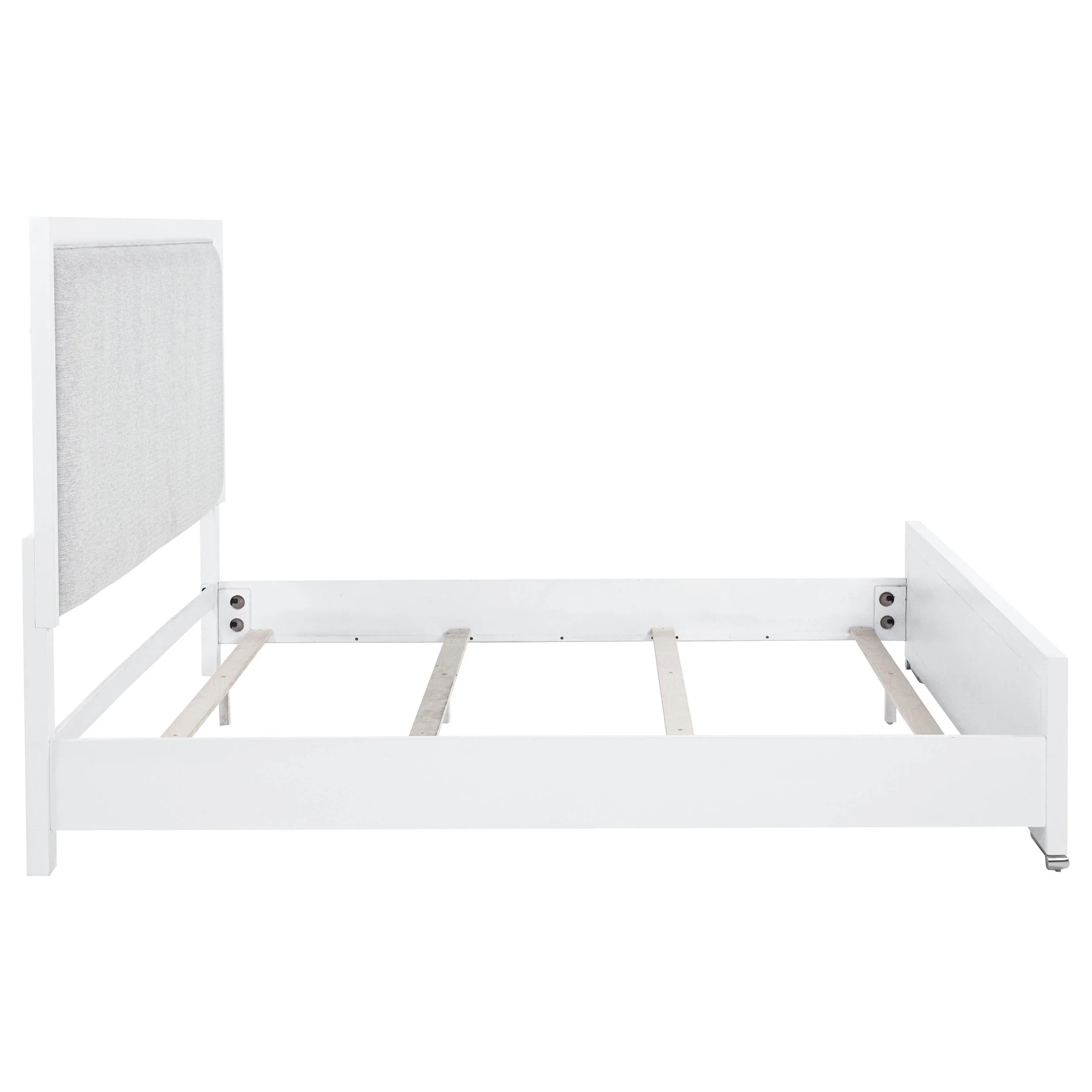 Gracemont Gray and White 57-inch Eastern King Panel Bed - Image 7