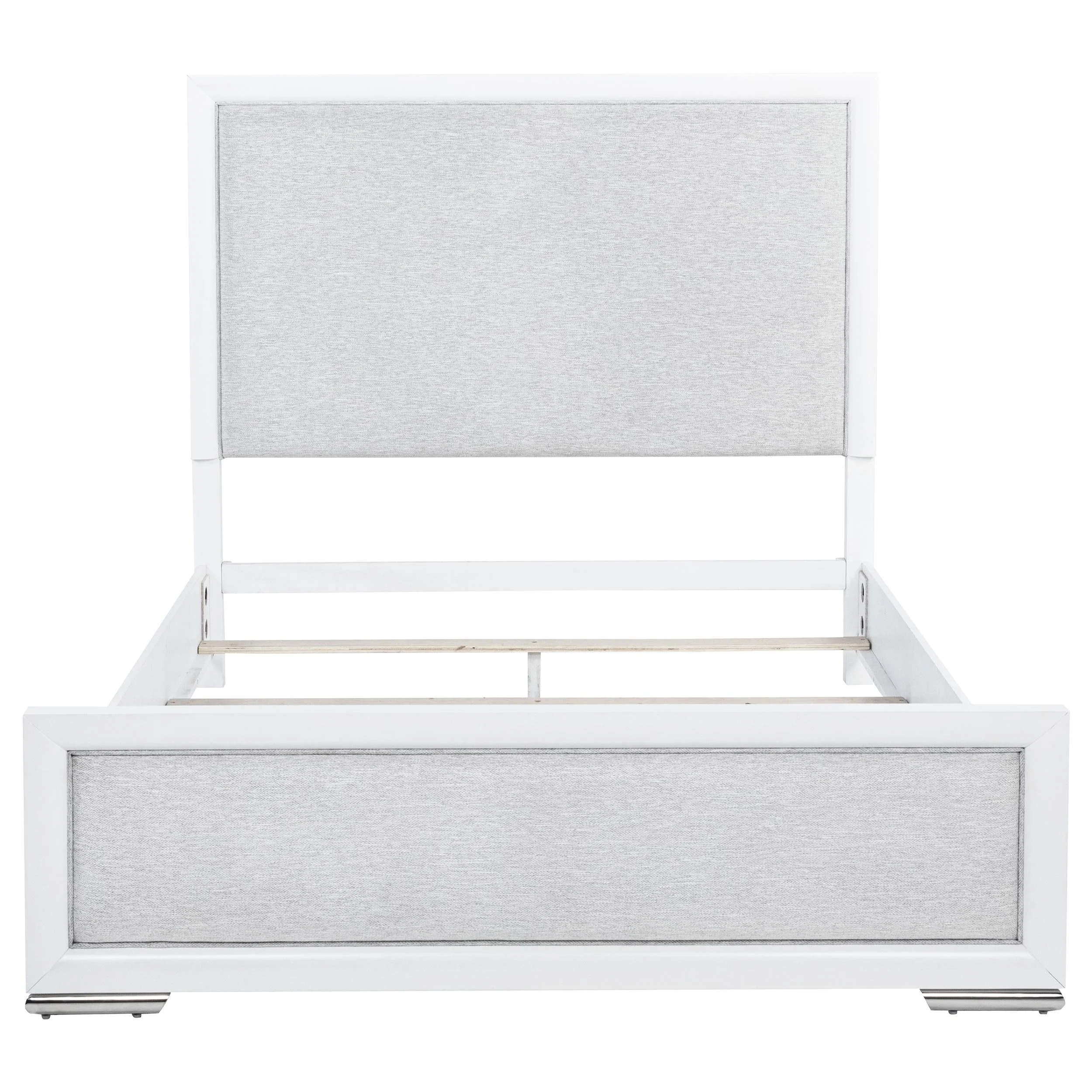Gracemont Gray and White 57-inch Queen Panel Bed - Image 4