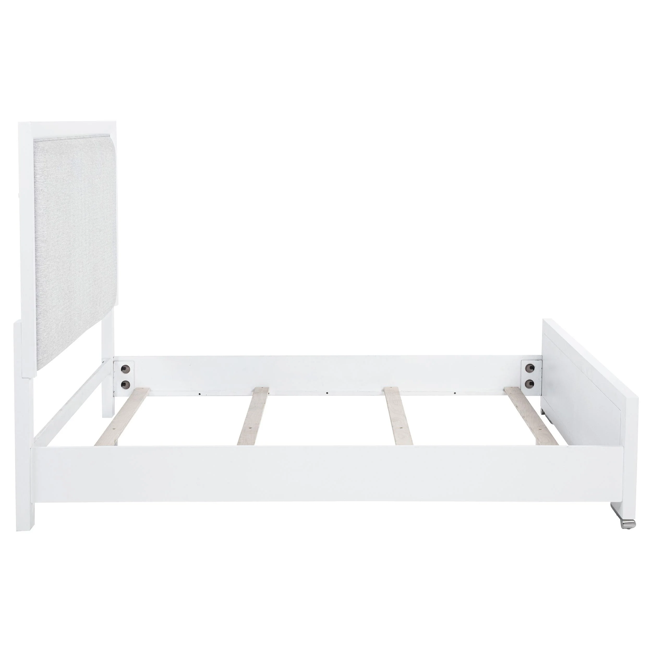 Gracemont Gray and White 57-inch Queen Panel Bed - Image 5