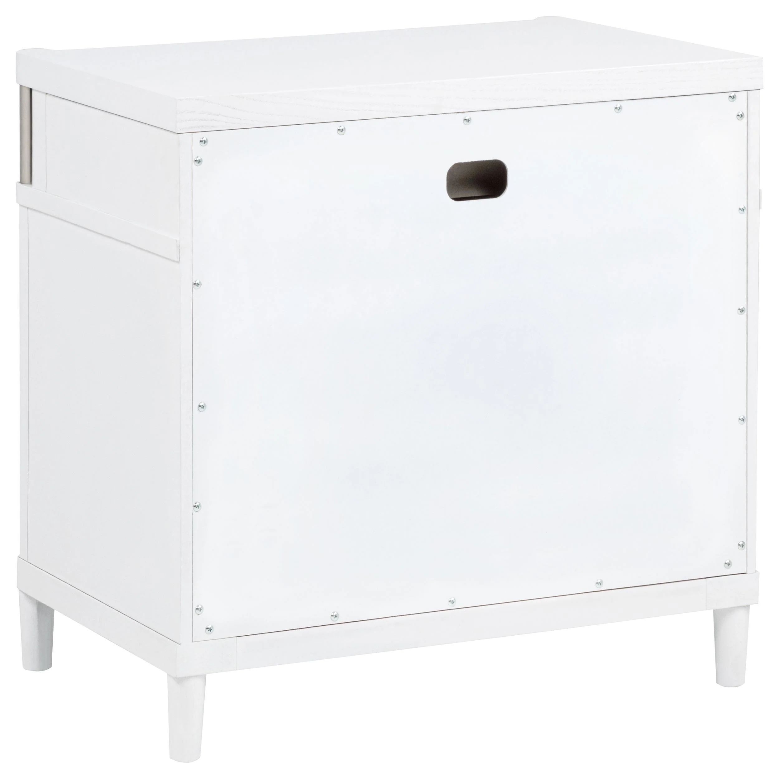 Gracemont White 3-Drawer Bedroom Nightstand Bedside Table - Image 6