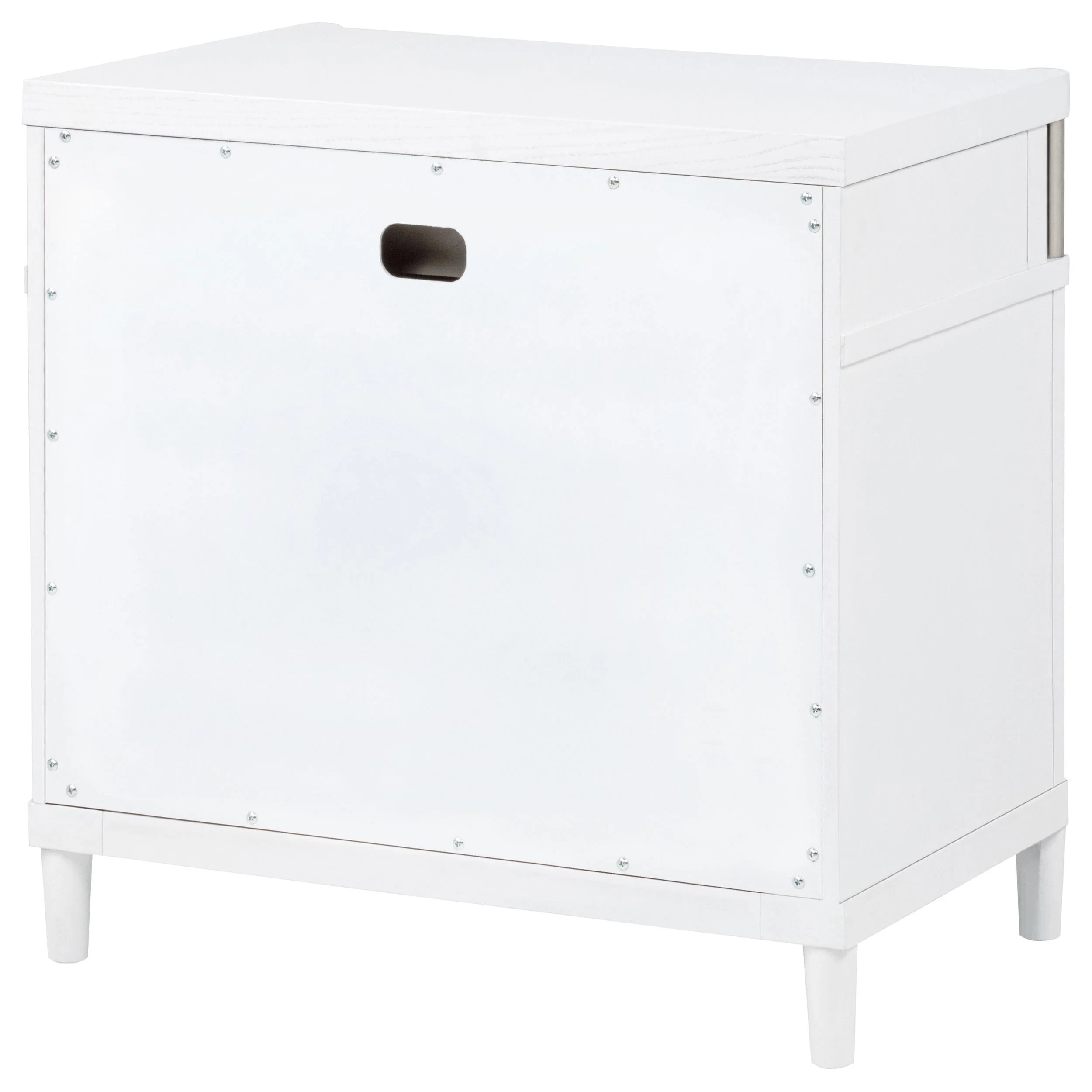 Gracemont White 3-Drawer Bedroom Nightstand Bedside Table - Image 8