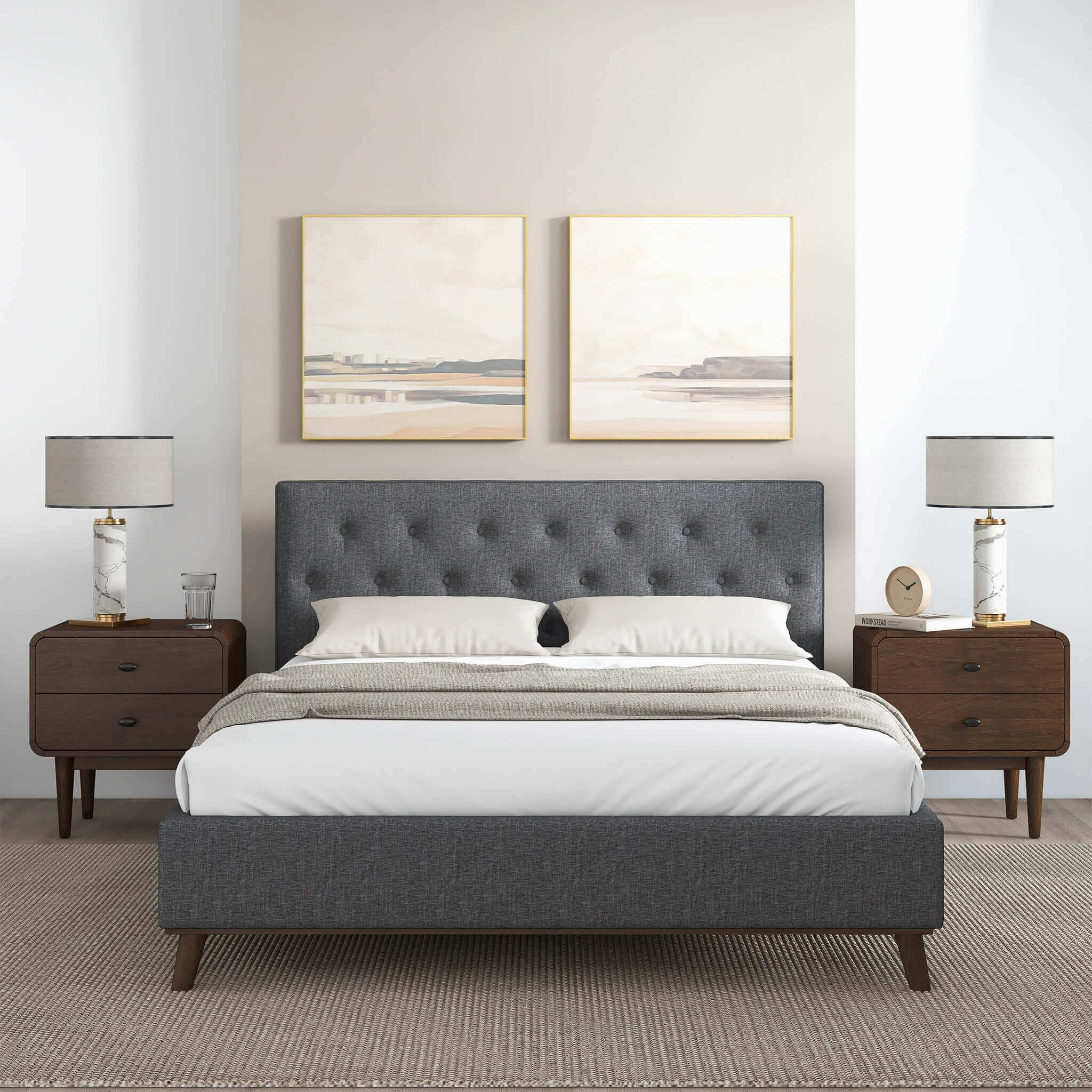 Graceville  King Fabric Platform Bed - Image 7