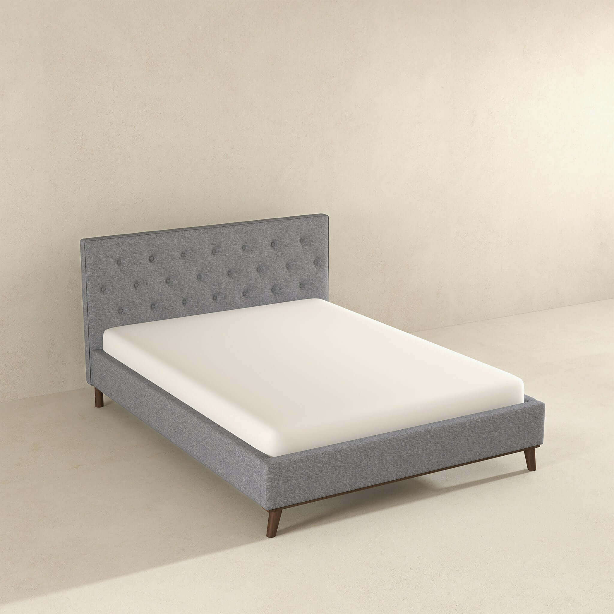 Graceville King Platform Bed Light Grey Linen - Image 6