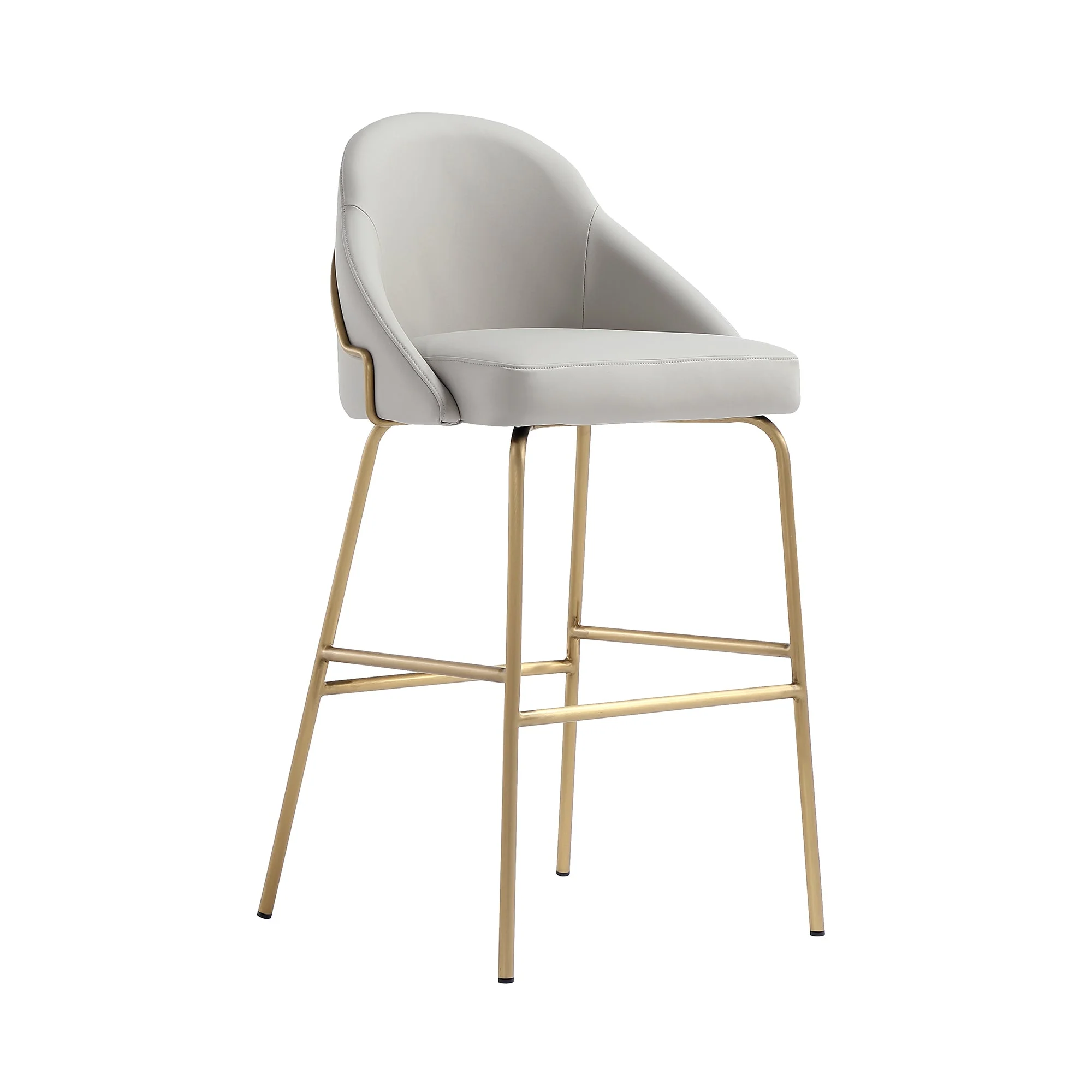 Gracie Barstool in Stone and Gold - Image 6