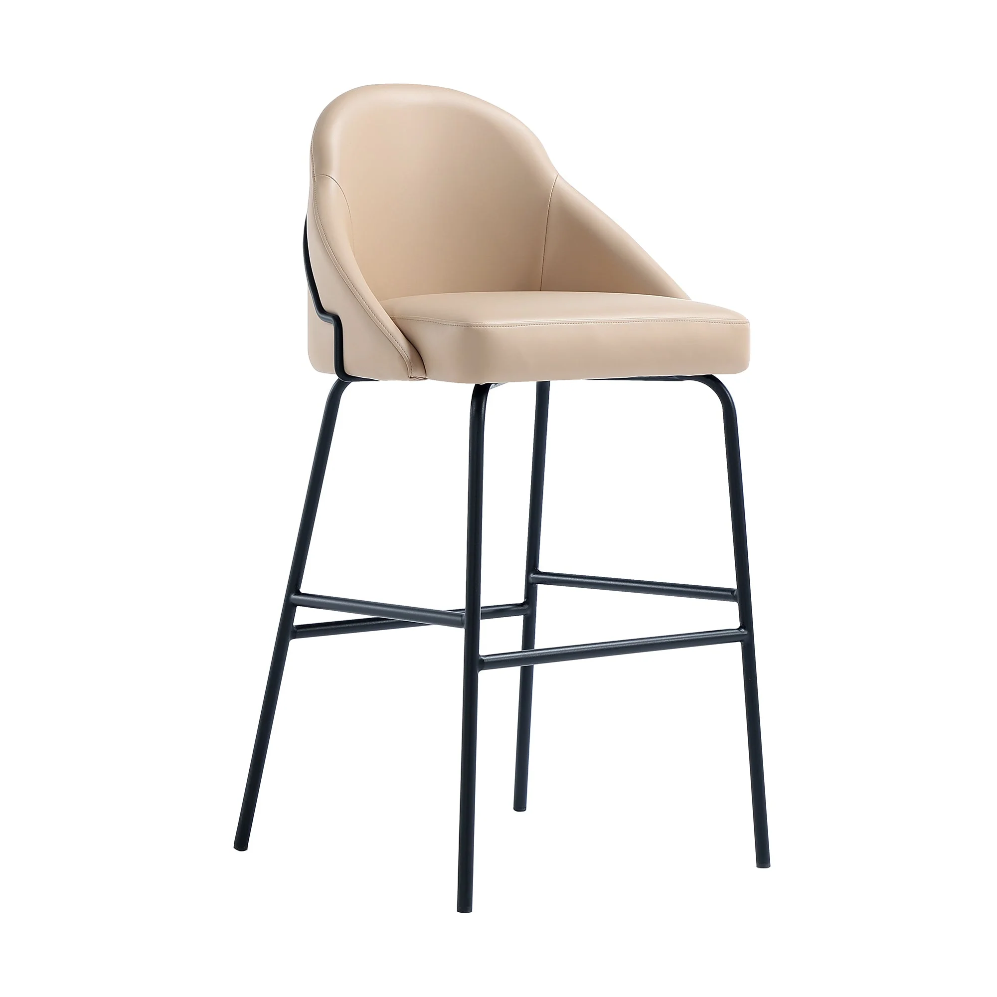 Gracie Barstool in Tan and Black (set of 2) - Image 6