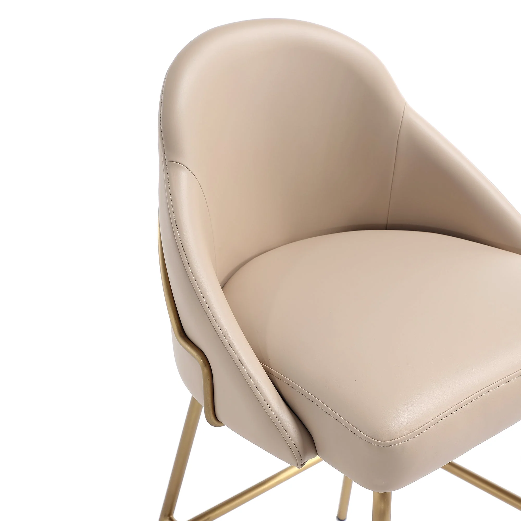 Gracie Barstool in Tan and Gold - Image 5