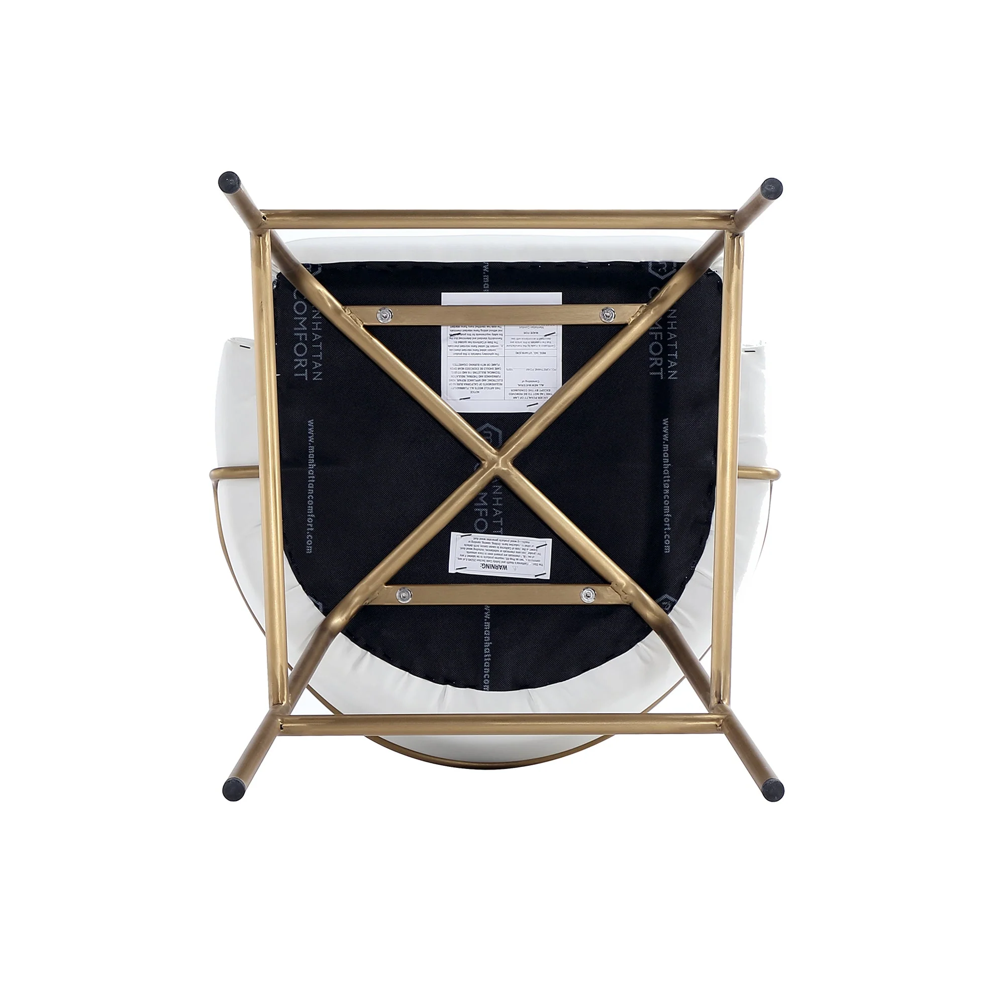 Gracie Barstool in White and Gold (set of 2) - Image 10