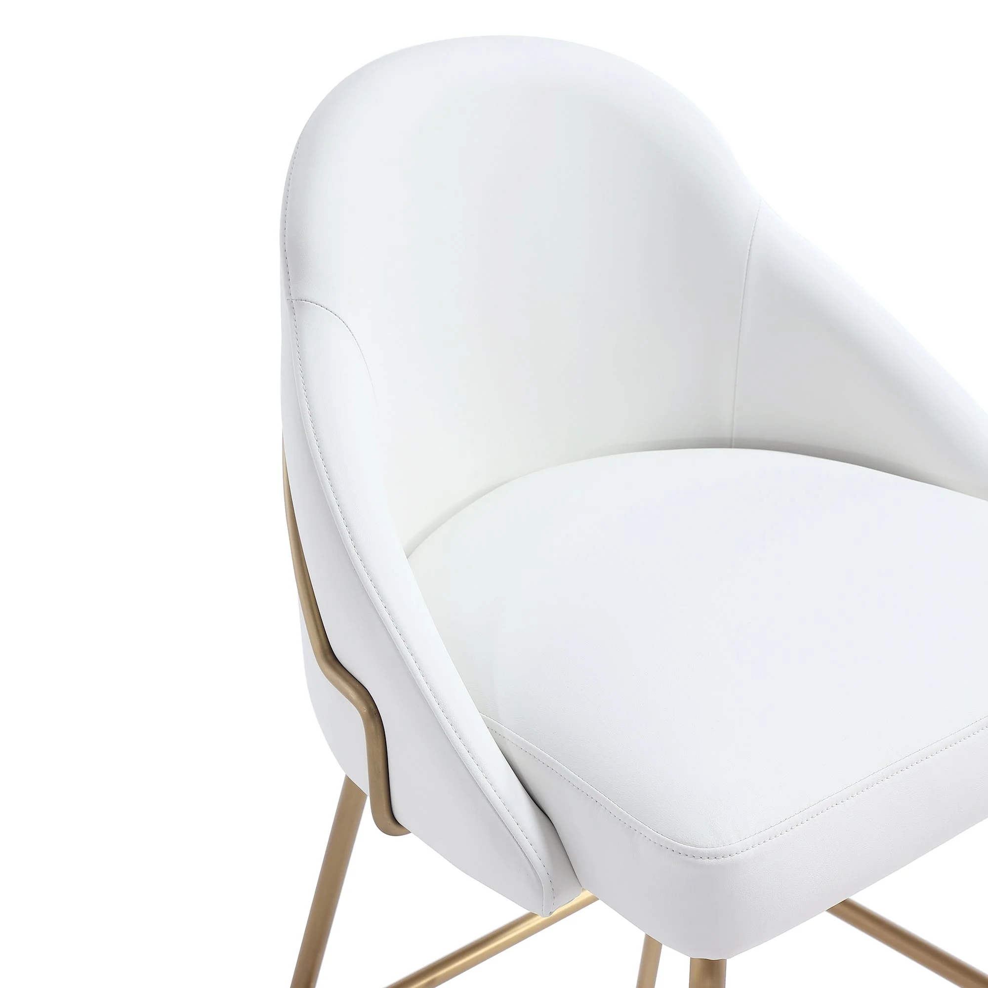 Gracie Barstool in White and Gold (set of 3) - Image 5