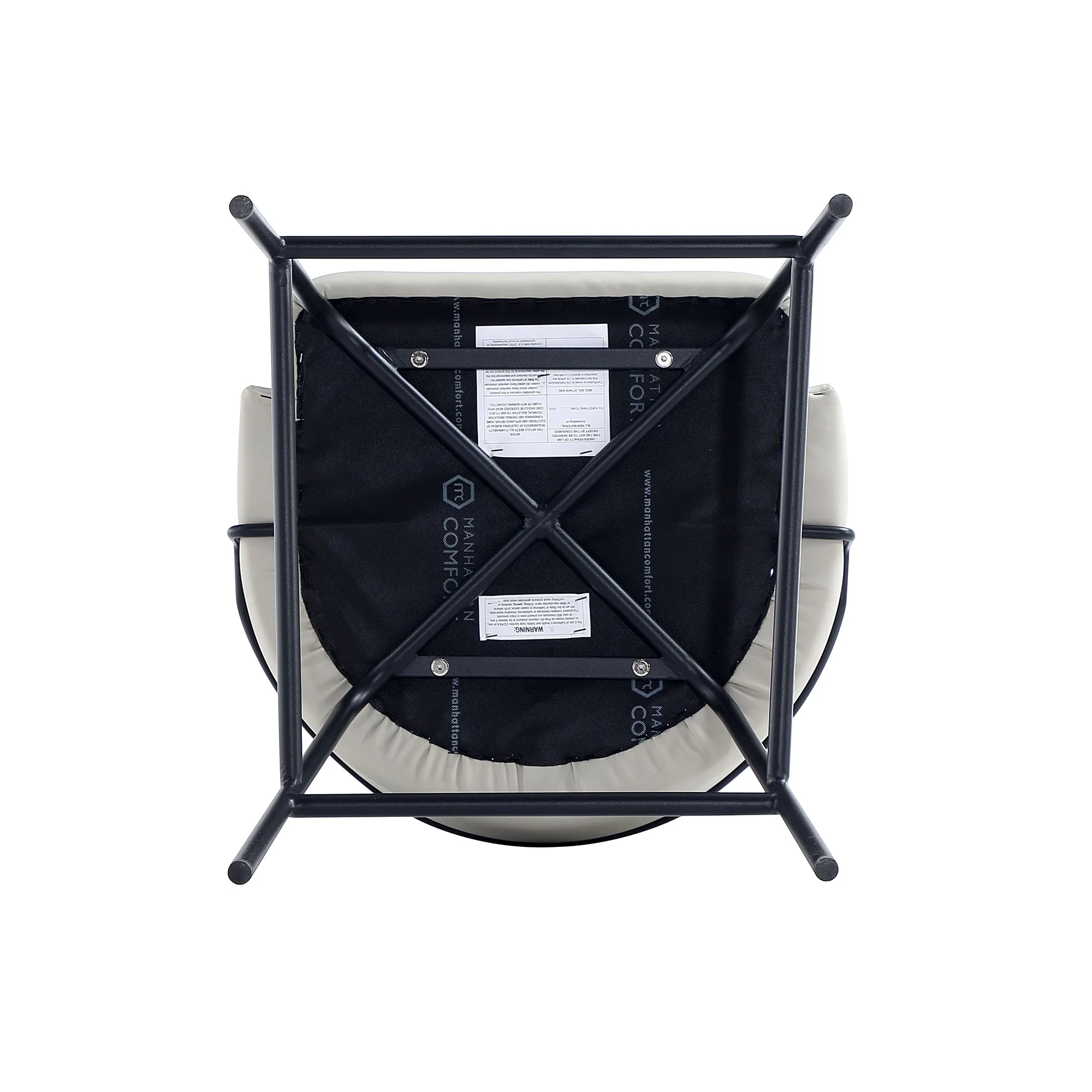 Gracie Counter Stool in Stone and Black - Image 10