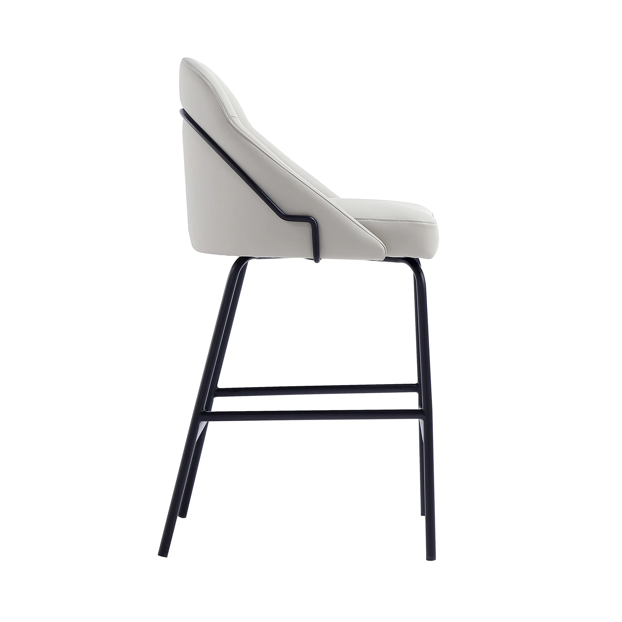 Gracie Counter Stool in Stone and Black - Image 6