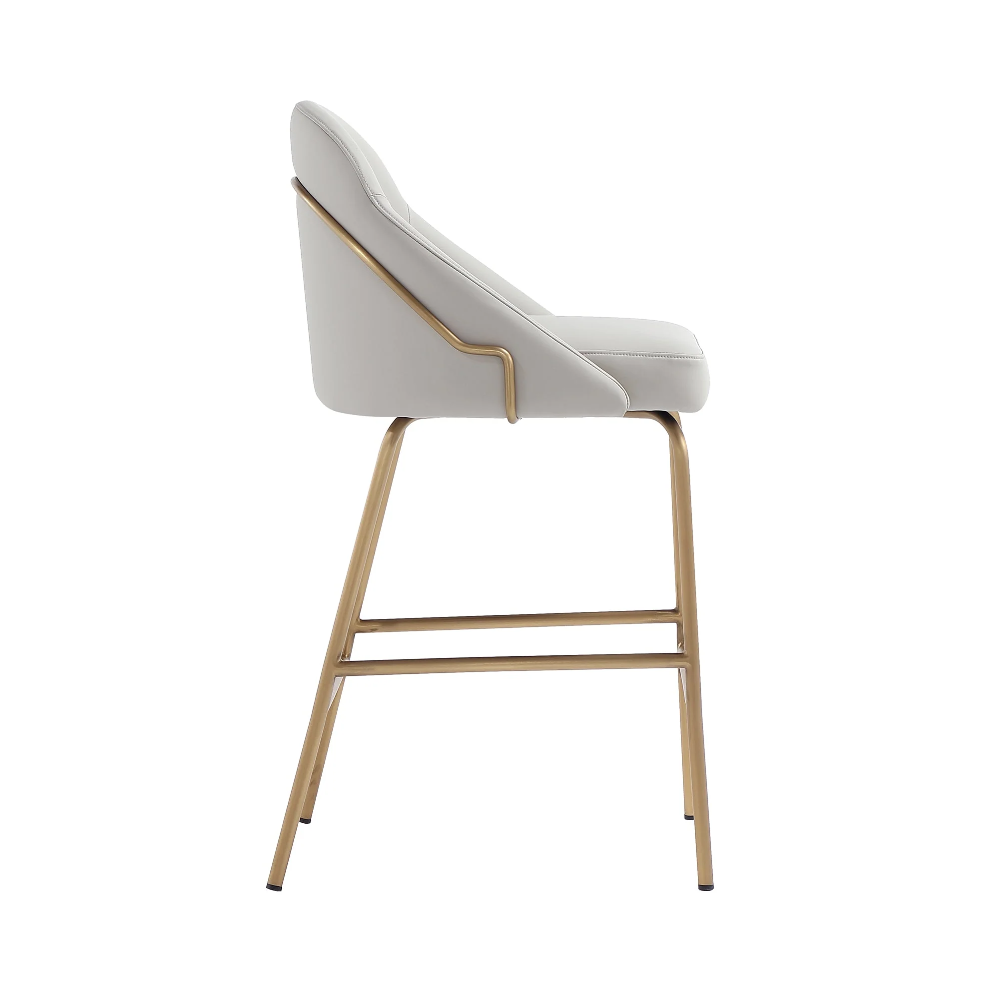 Gracie Counter Stool in Stone and Gold - Image 7
