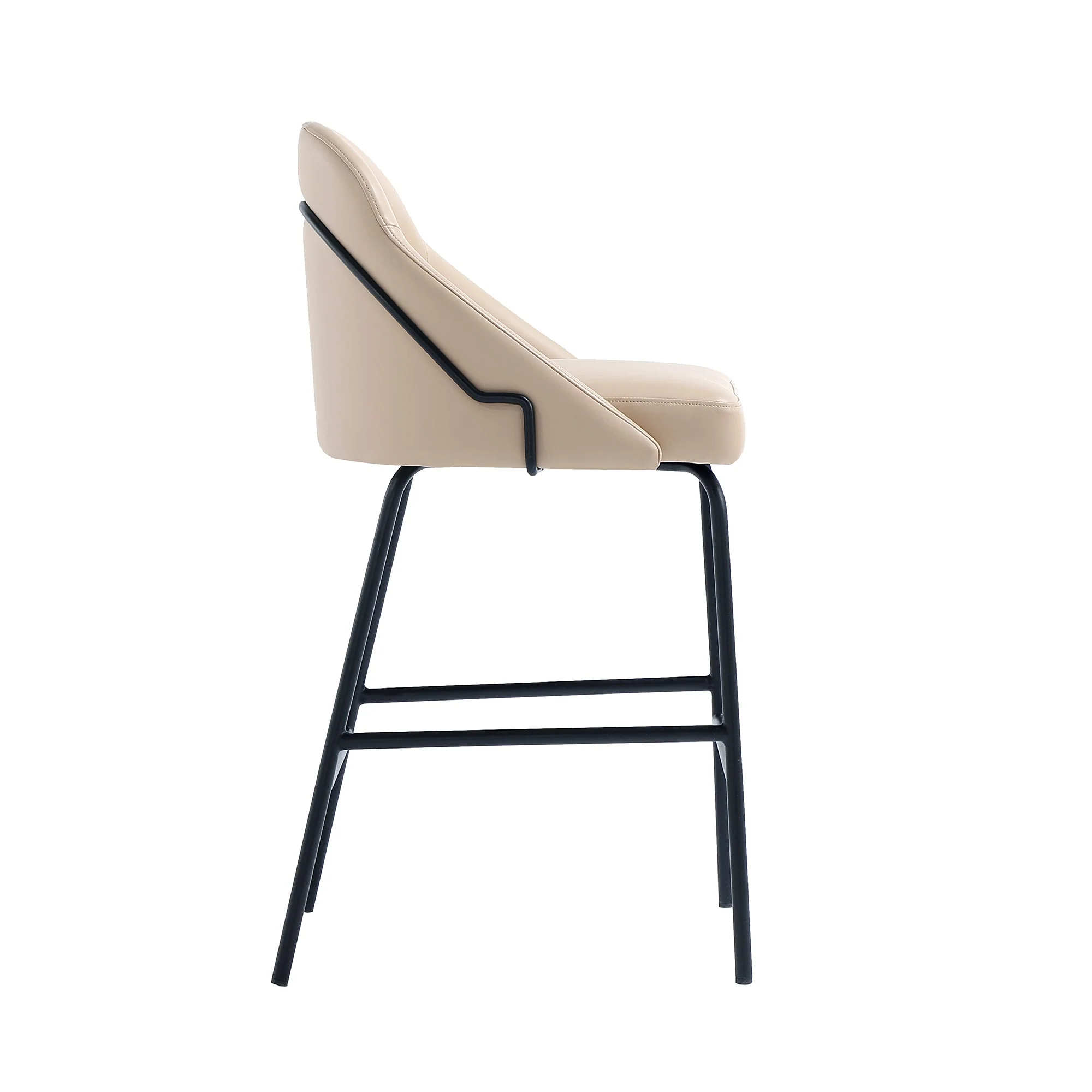 Gracie Counter Stool in Tan and Black (set of 3) - Image 7