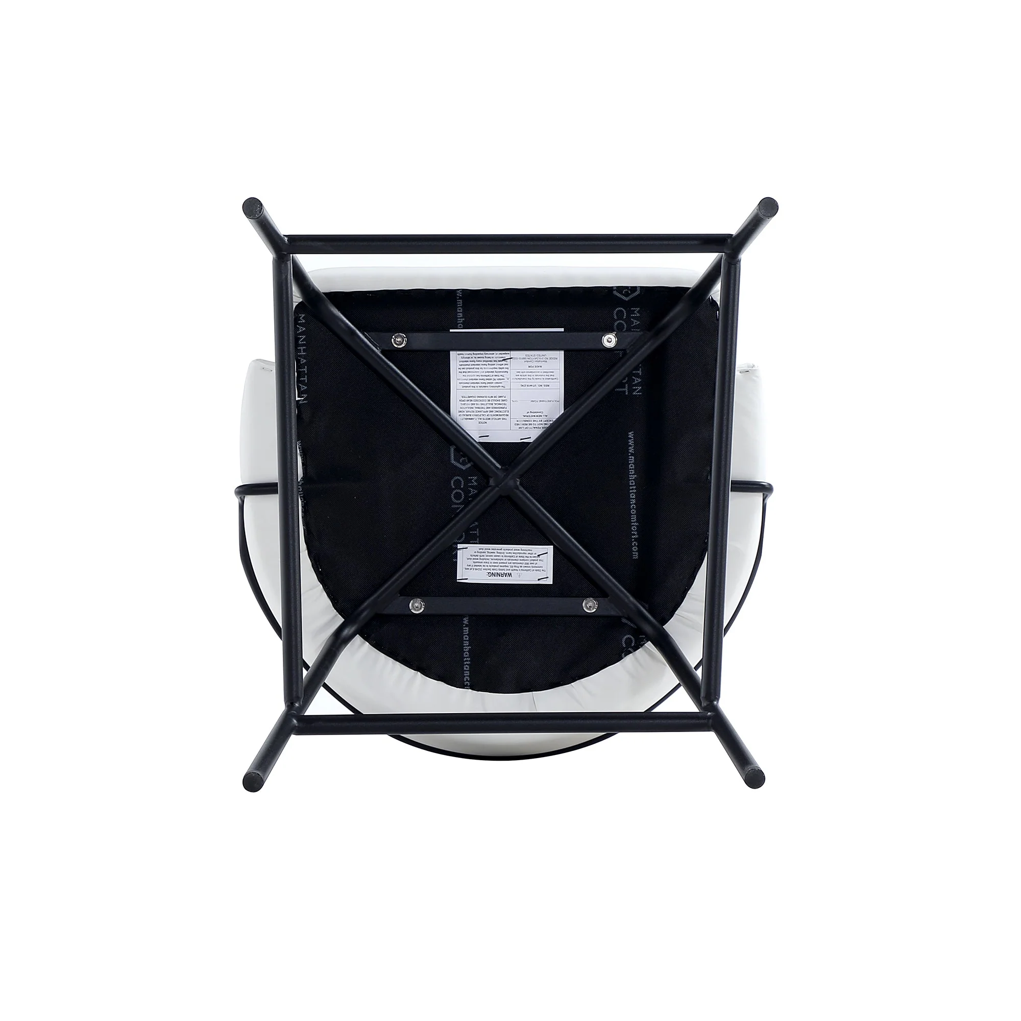 Gracie Counter Stool in White and Black - Image 10
