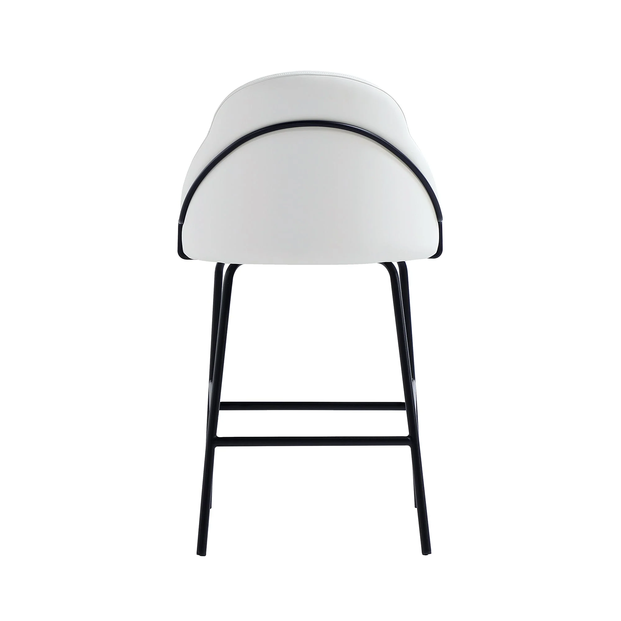 Gracie Counter Stool in White and Black (set of 3) - Image 8