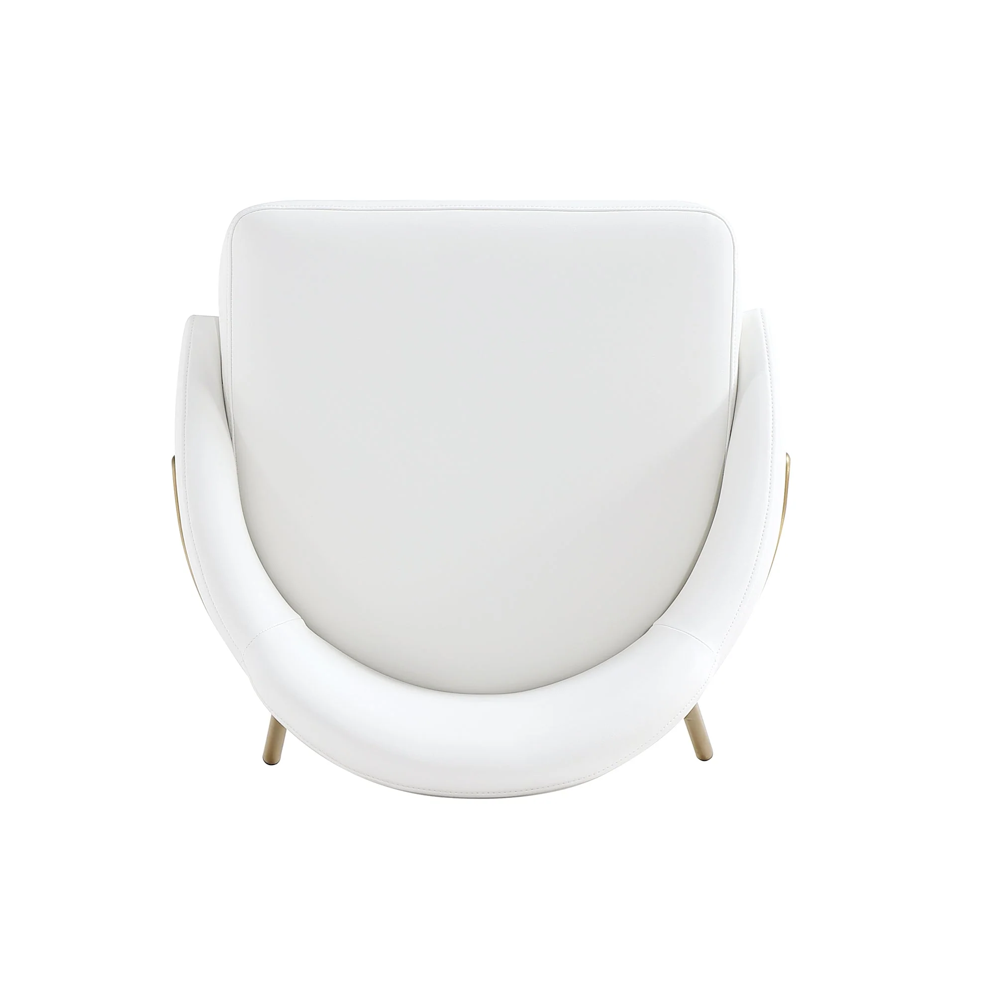 Gracie Counter Stool in White and Gold - Image 9