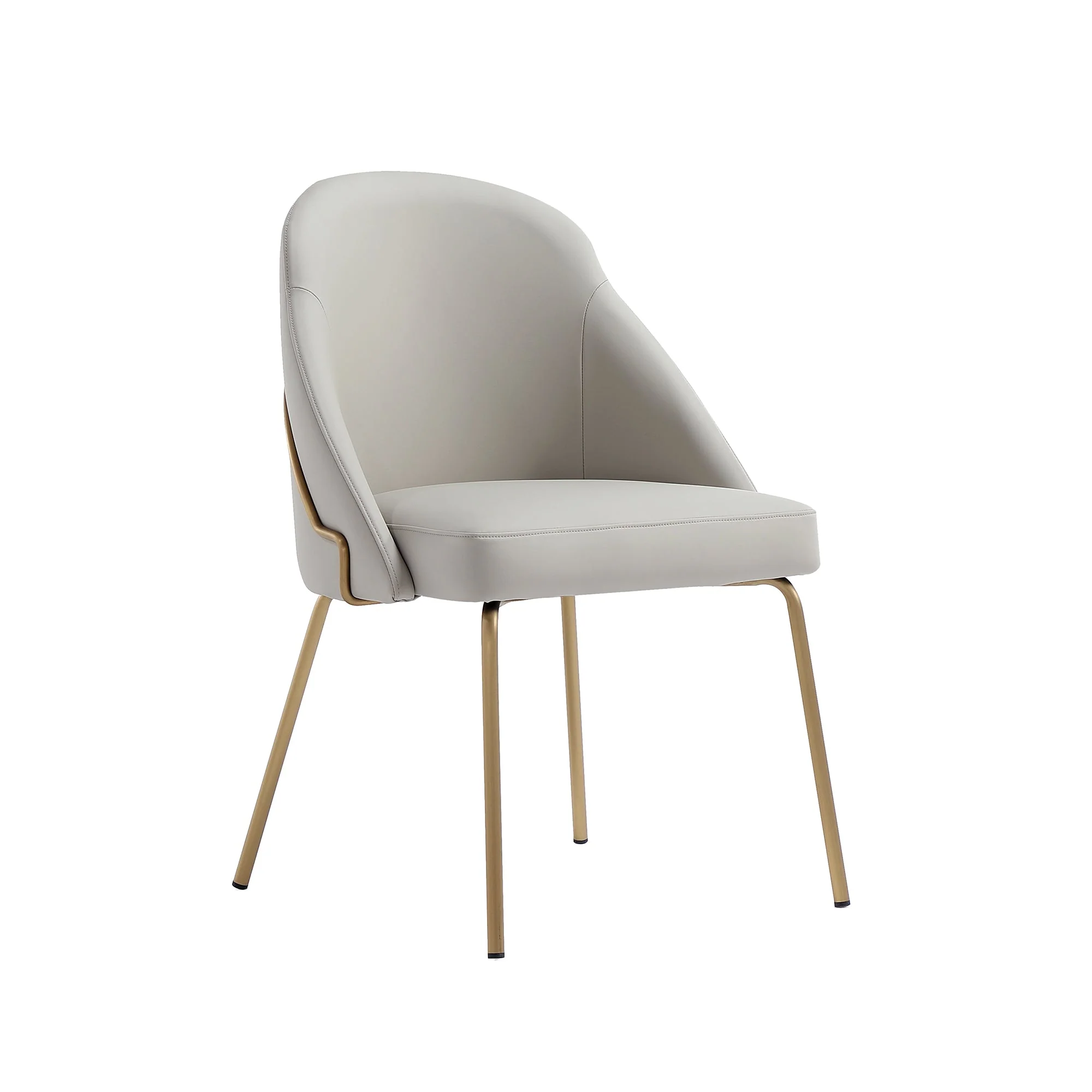 Gracie Dining Chair in Stone and Gold - Image 6
