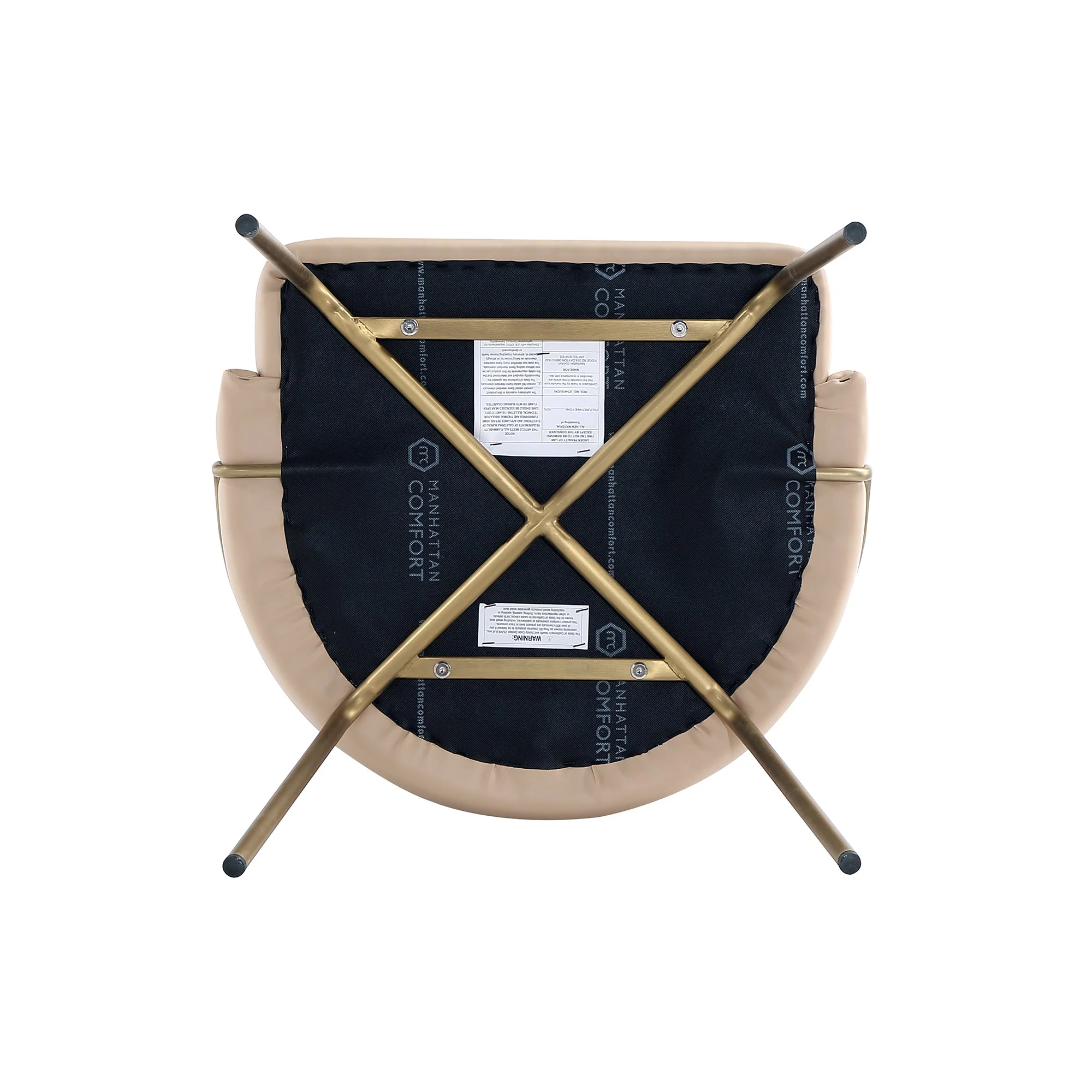 Gracie Dining Chair in Tan and Gold - Image 10