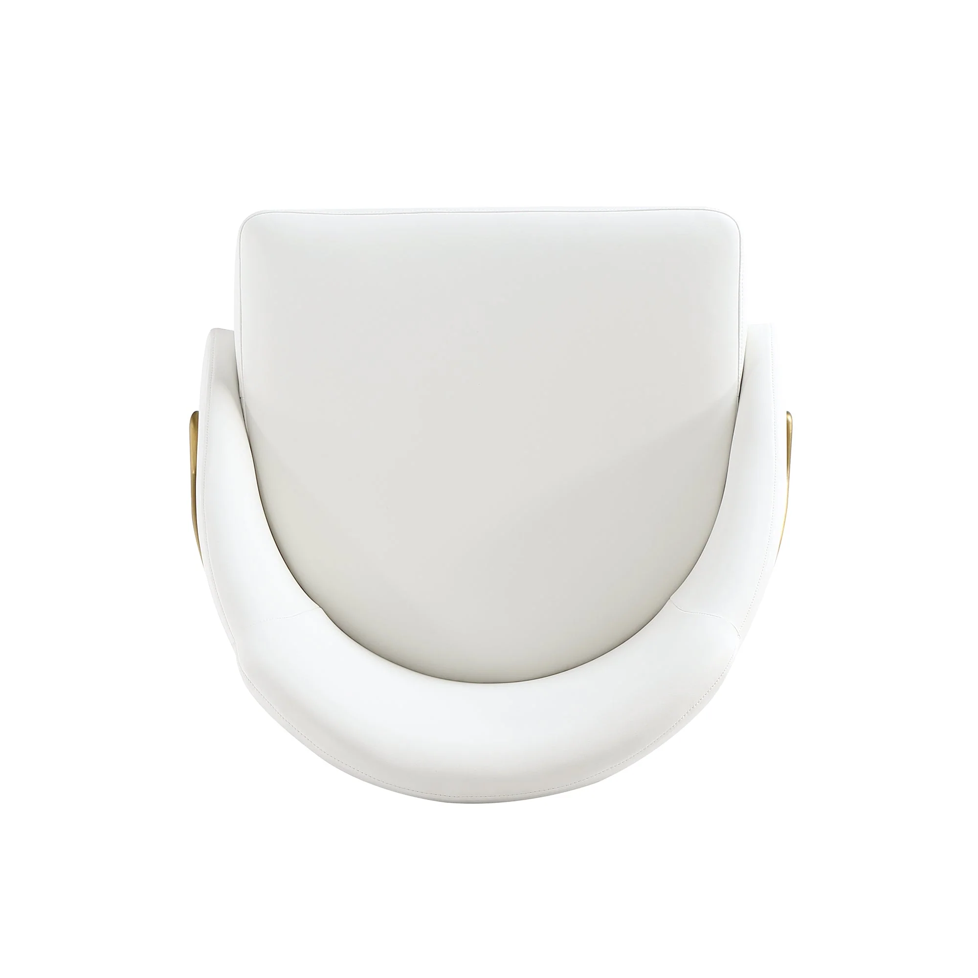 Gracie Dining Chair in White and Gold (set of 2) - Image 9