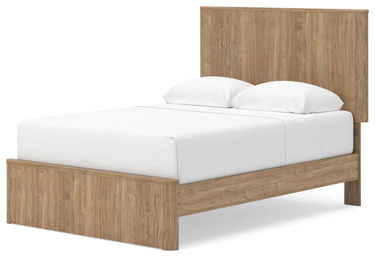 Gramburg Warm Natural Brown Full Panel Platform Bed - Image 4
