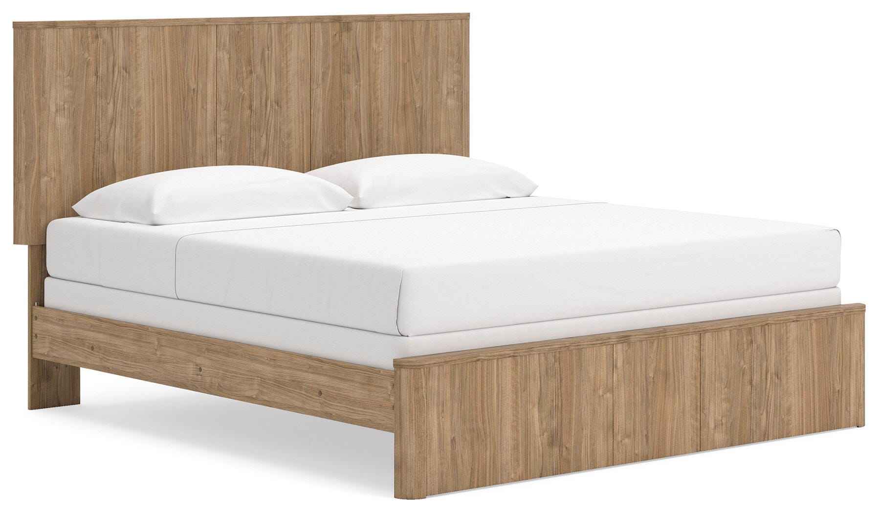 Gramburg Warm Natural Brown King Panel Bed - Image 2