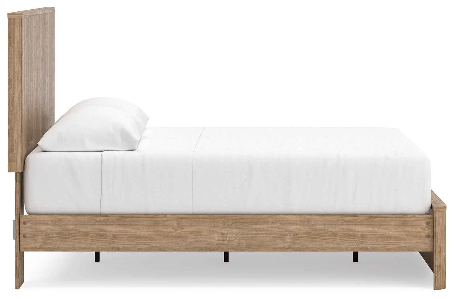 Gramburg Warm Natural Brown Queen Panel Platform Bed - Image 8