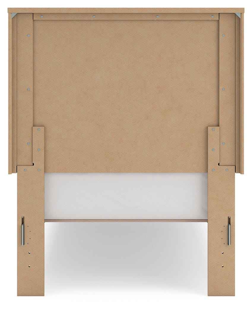 Gramburg Warm Natural Brown Twin Panel Platform Bed - Image 6