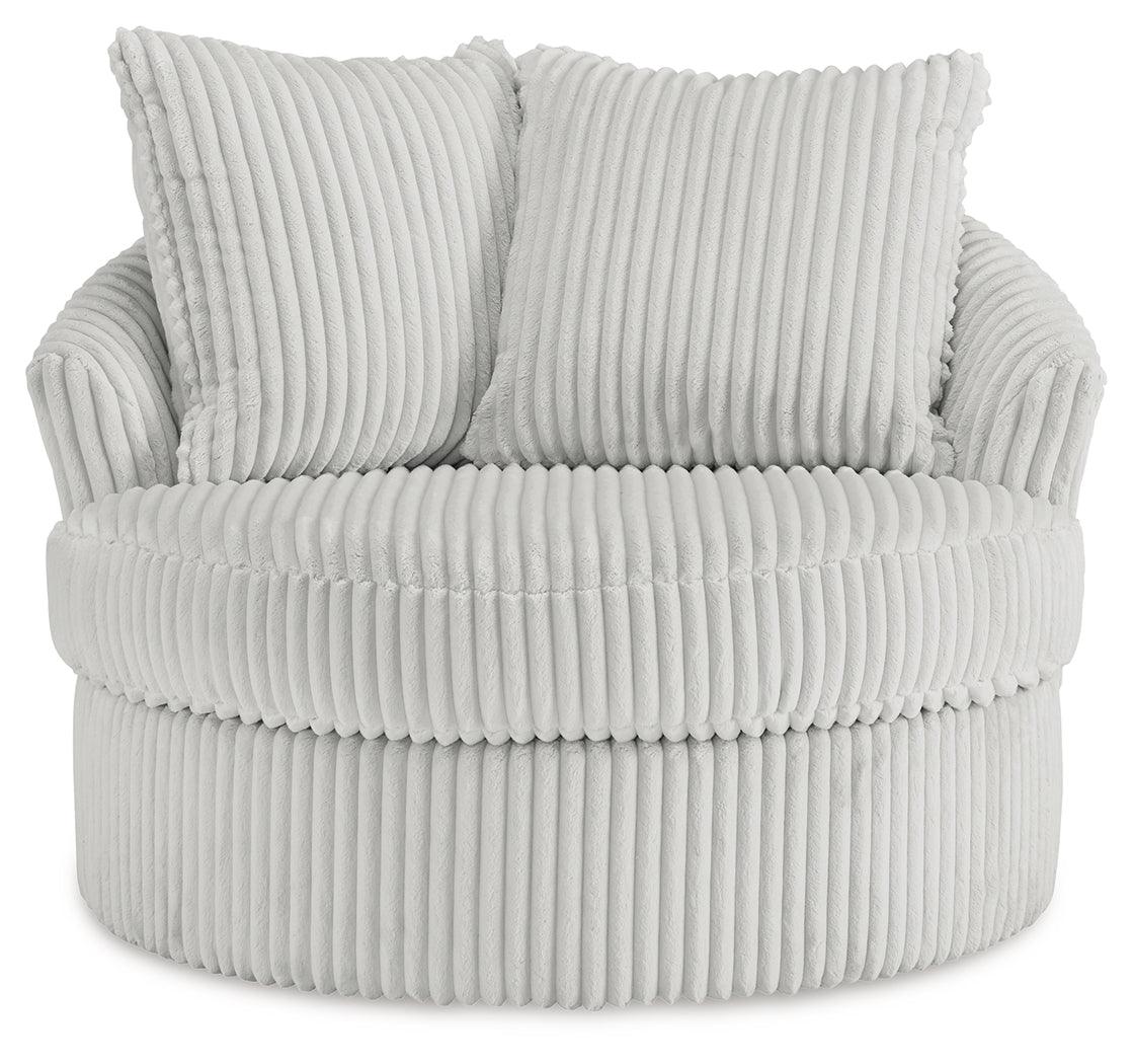 Gramwell Alloy Oversized Swivel Accent Chair - Image 3