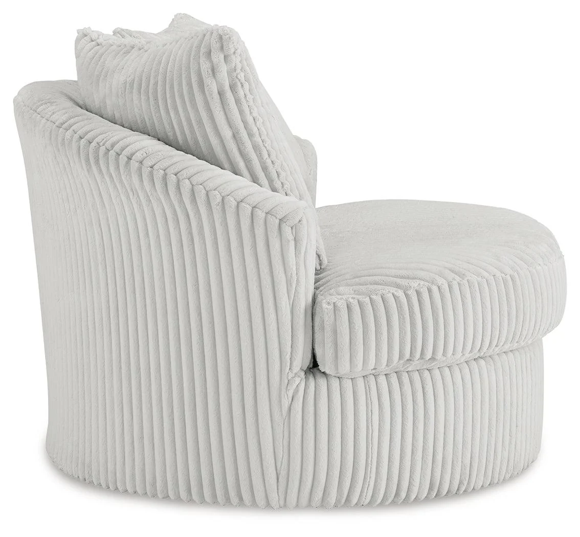 Gramwell Alloy Oversized Swivel Accent Chair - Image 4