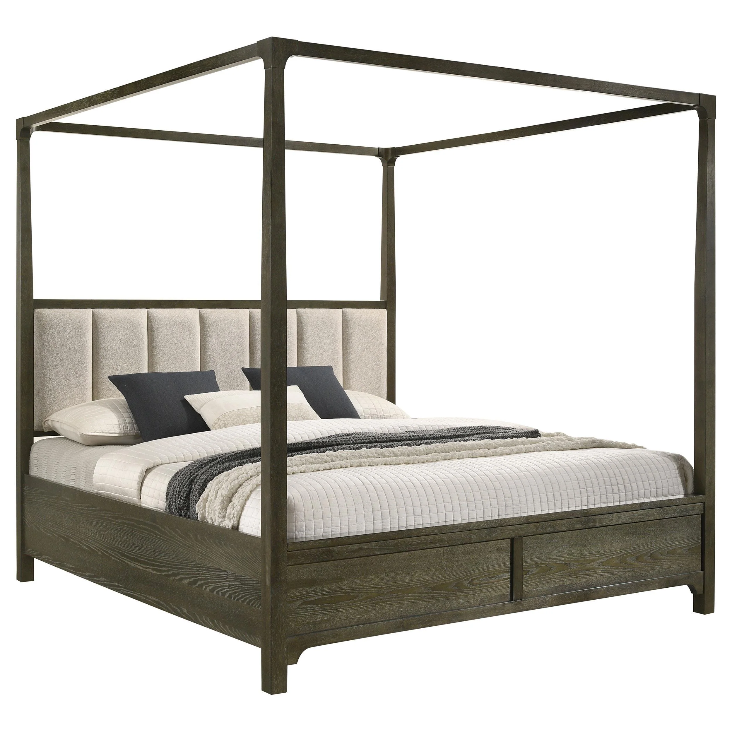 Gran Park California King Four Poster Canopy Bed Dark Cocoa - Image 2
