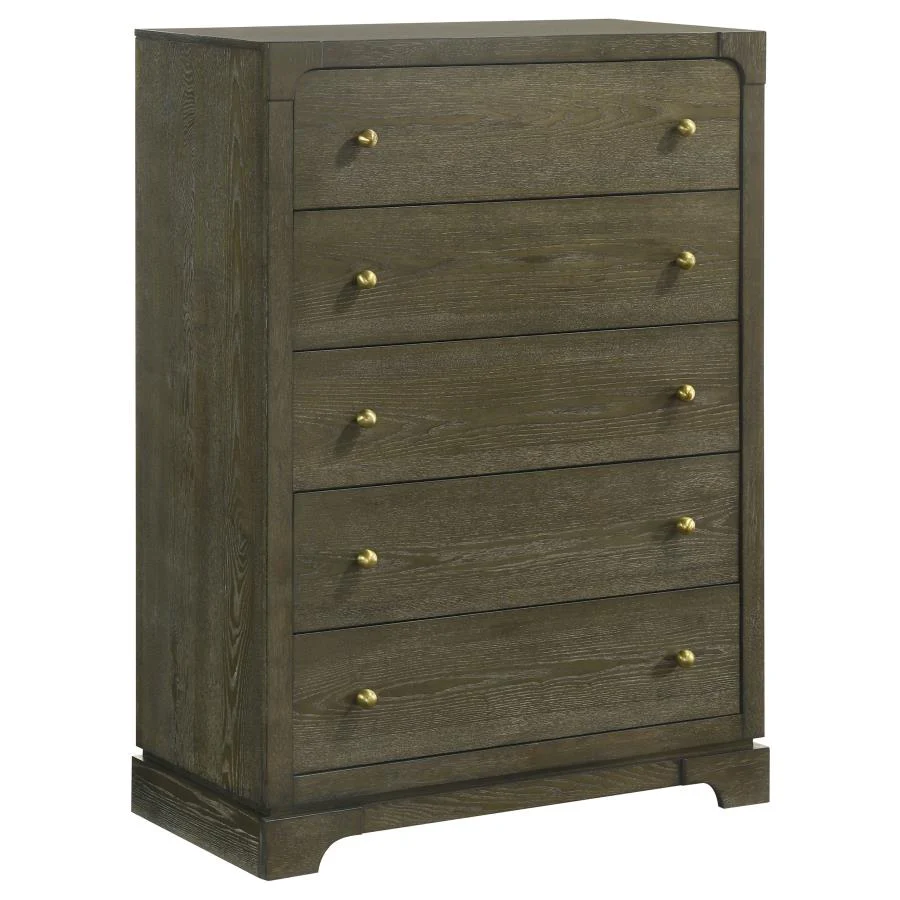 Gran Park Dark Cocoa 5-Piece Queen Bedroom Set - Image 10
