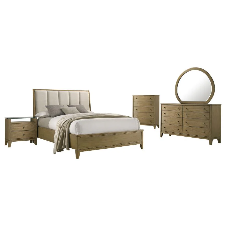 Granada Natural Pine 5-Piece Eastern King Bedroom Set - Image 2