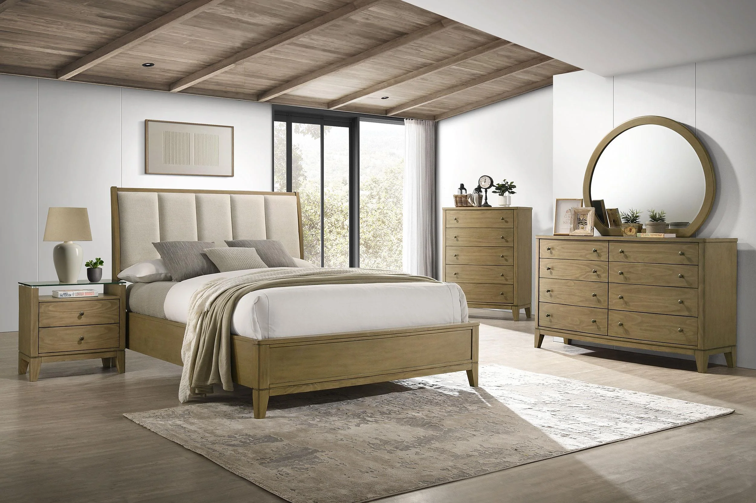 Granada Natural Pine 8-drawer Dresser Cabinet - Image 13