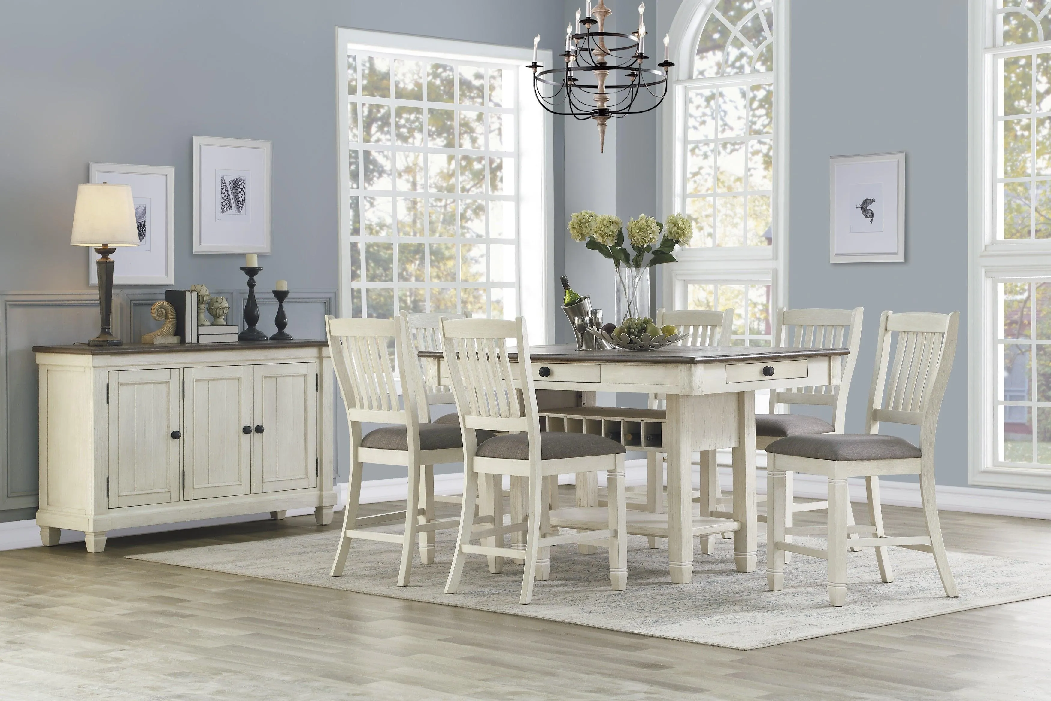 Granby Antique White Counter Height Table - Image 2
